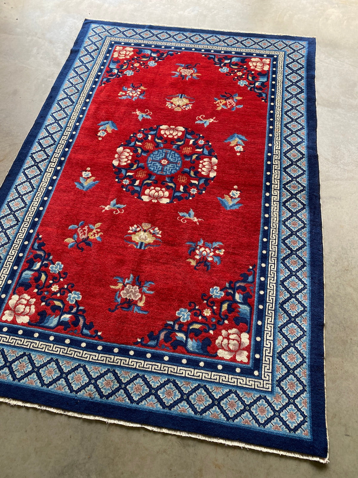 Antique Ning Xia Rug 240x155cms