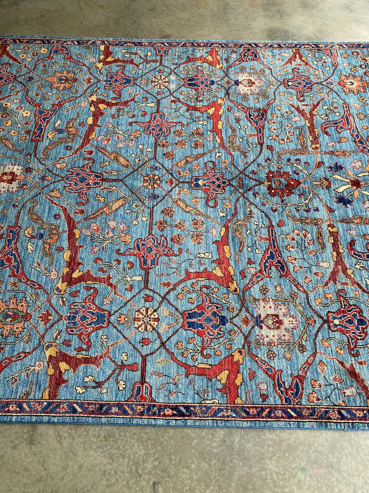 Garden Vines Afghan Rug 270x183cms