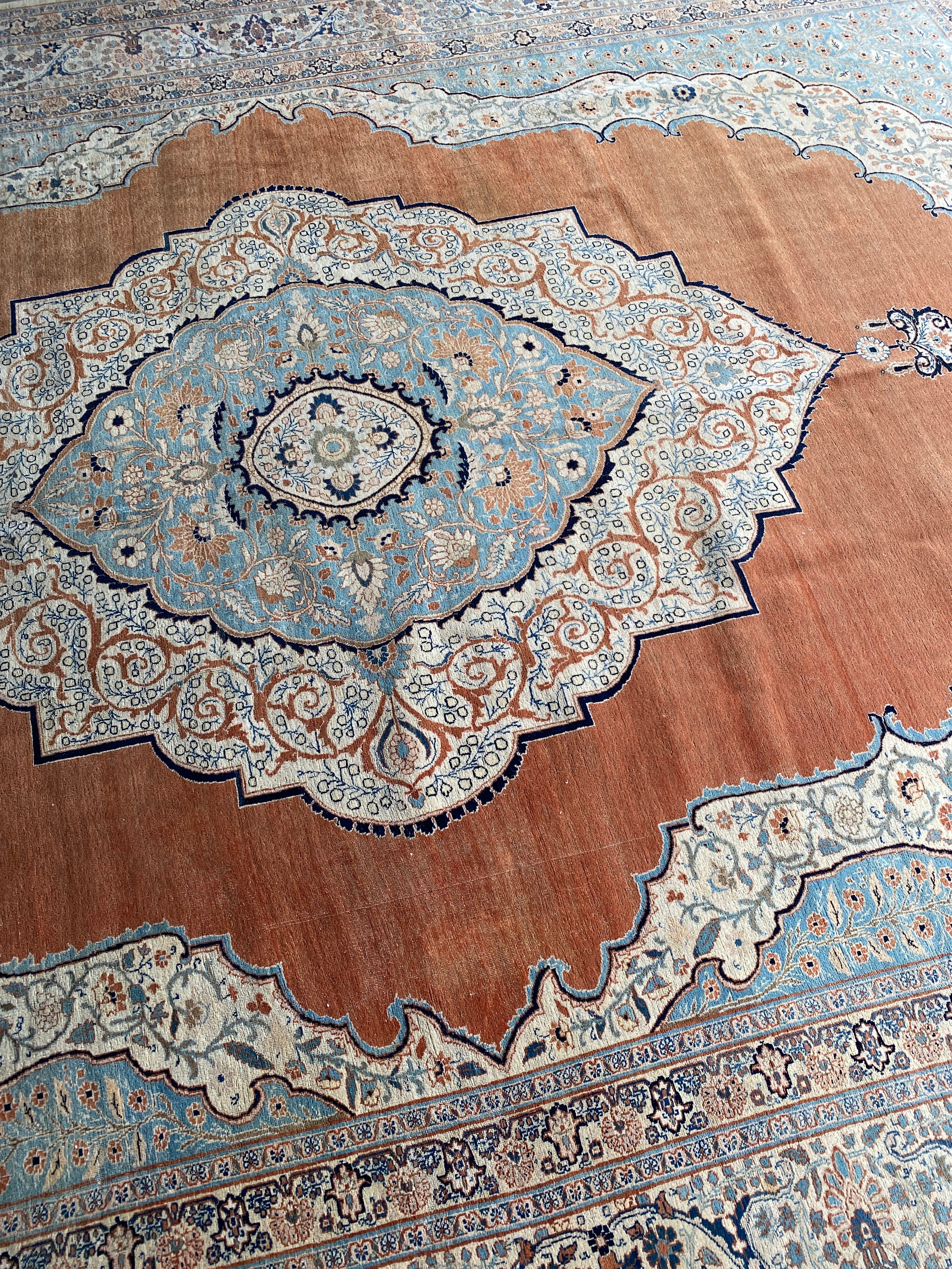 Antique Haji Jalili Rug 378x285cms