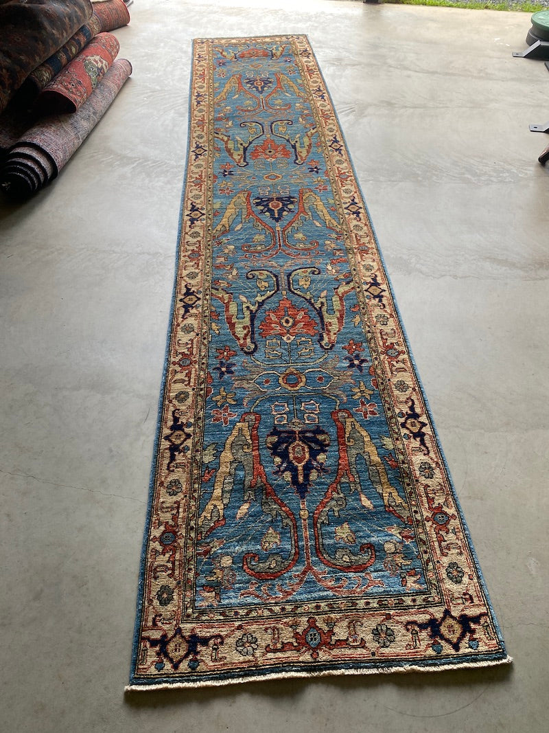 Afghan Dragon Rug 422x84cms