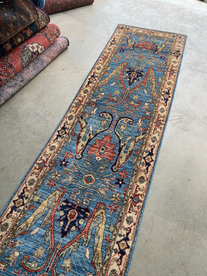 Afghan Dragon Rug 422x84cms