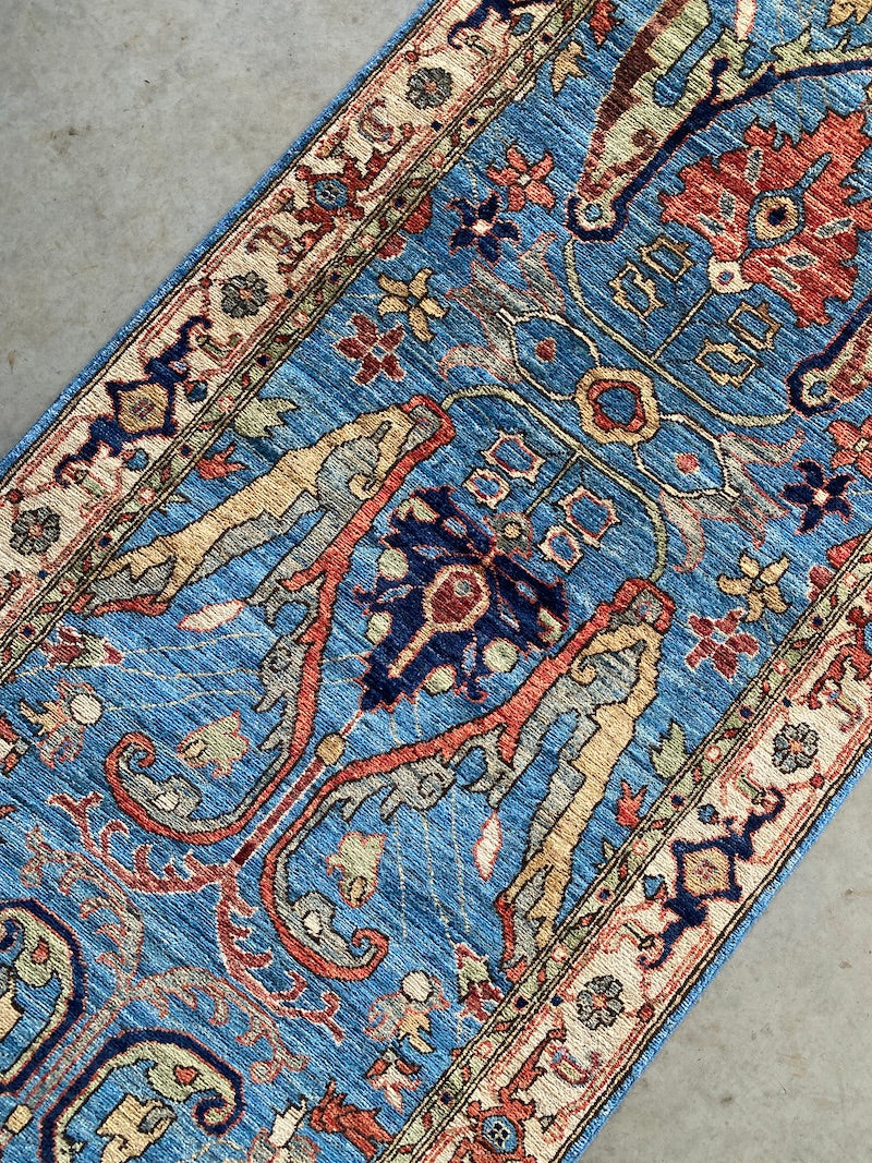 Afghan Dragon Rug 422x84cms