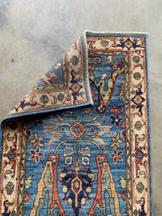 Afghan Dragon Rug 422x84cms