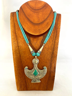 Afghan Tribal Turquoise Necklace