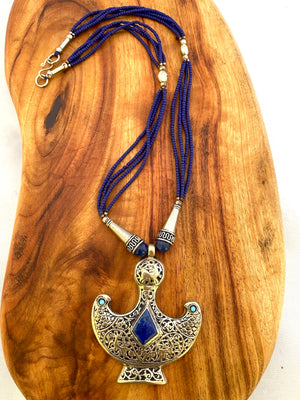 Afghan Tribal Lapis Necklace