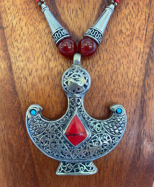 Afghan Tribal Red Necklace