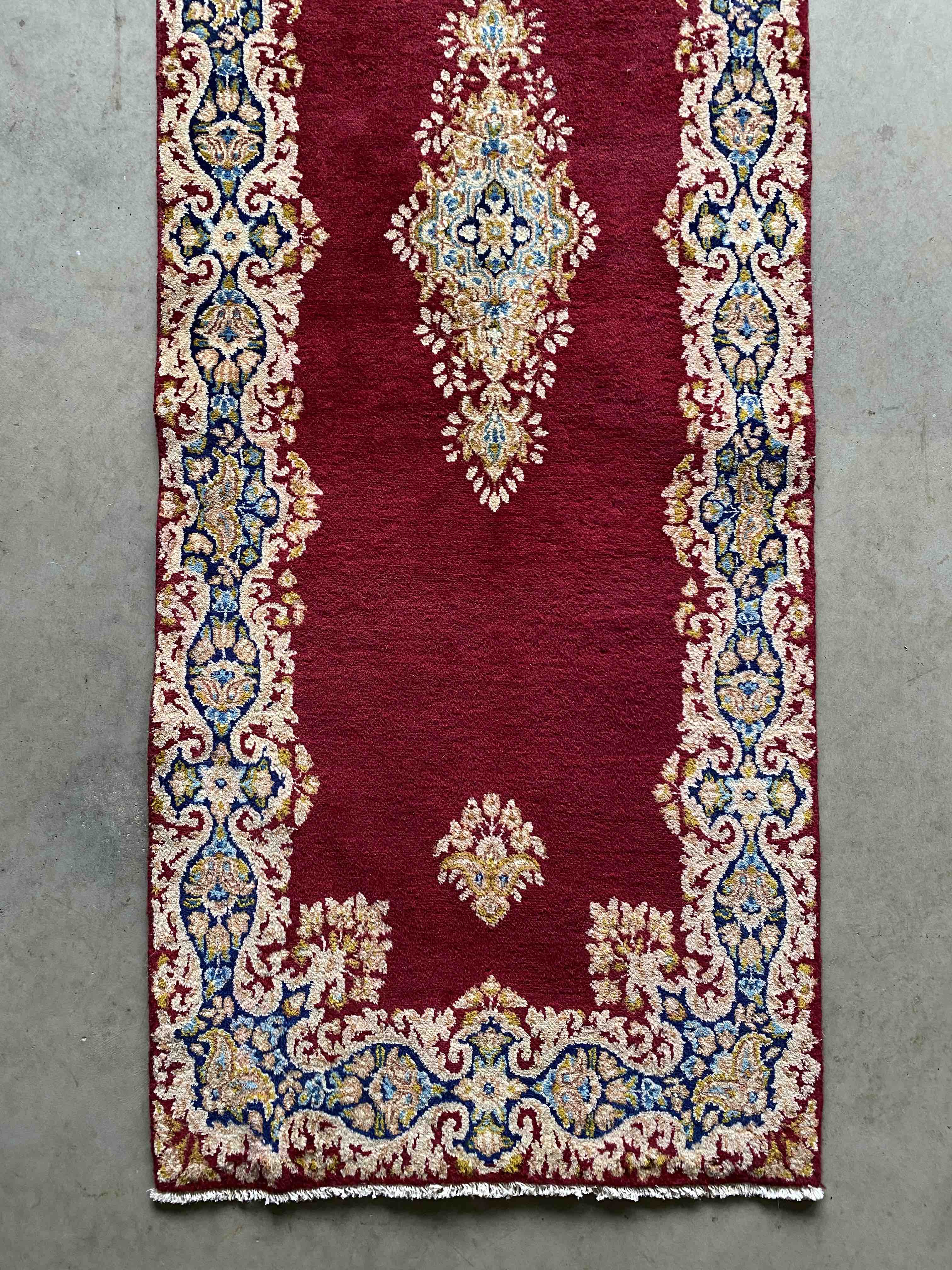 Vintage Kerman Runner 408x68cms