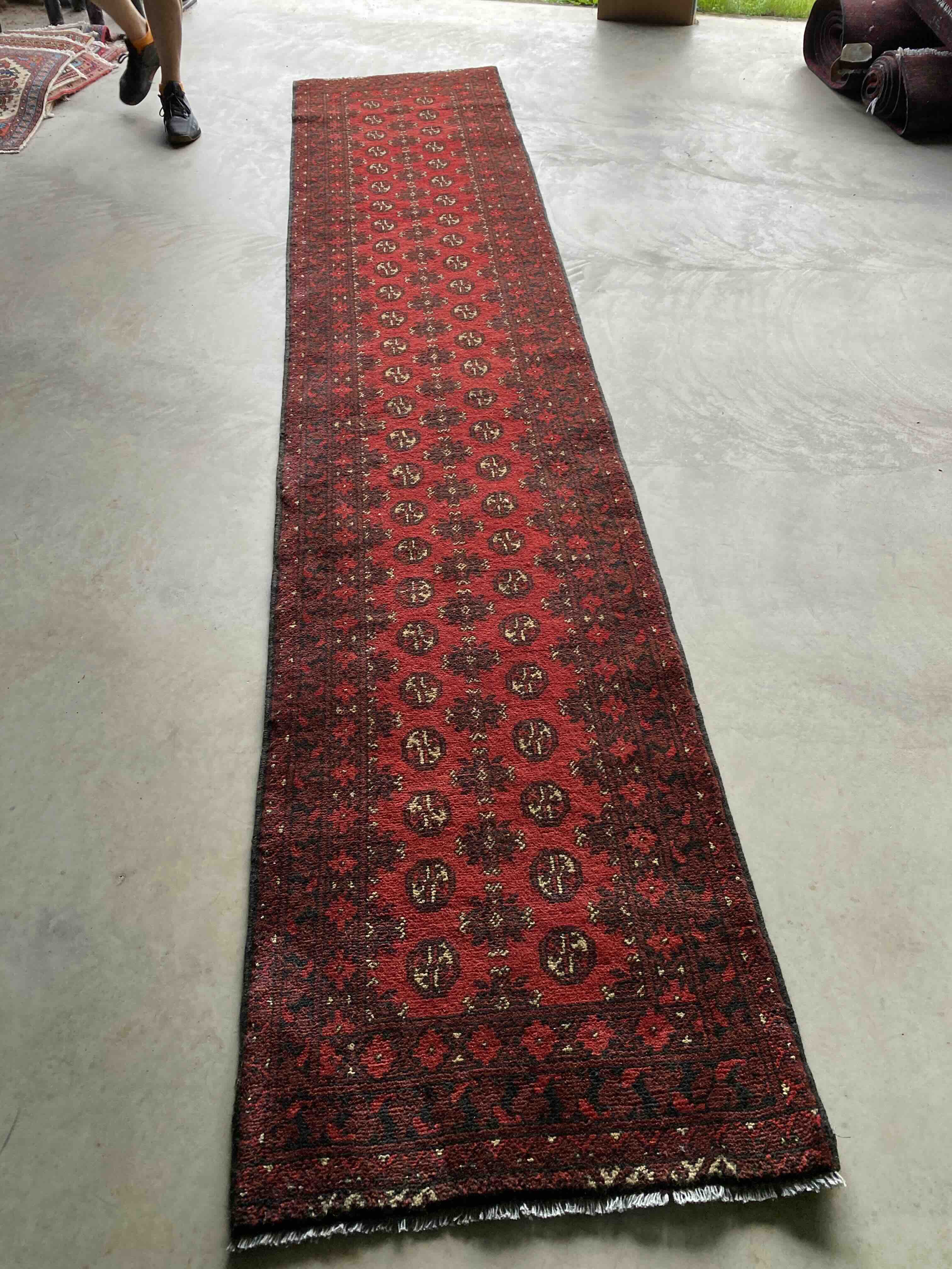 Classic Afghan Runner 378x77cms