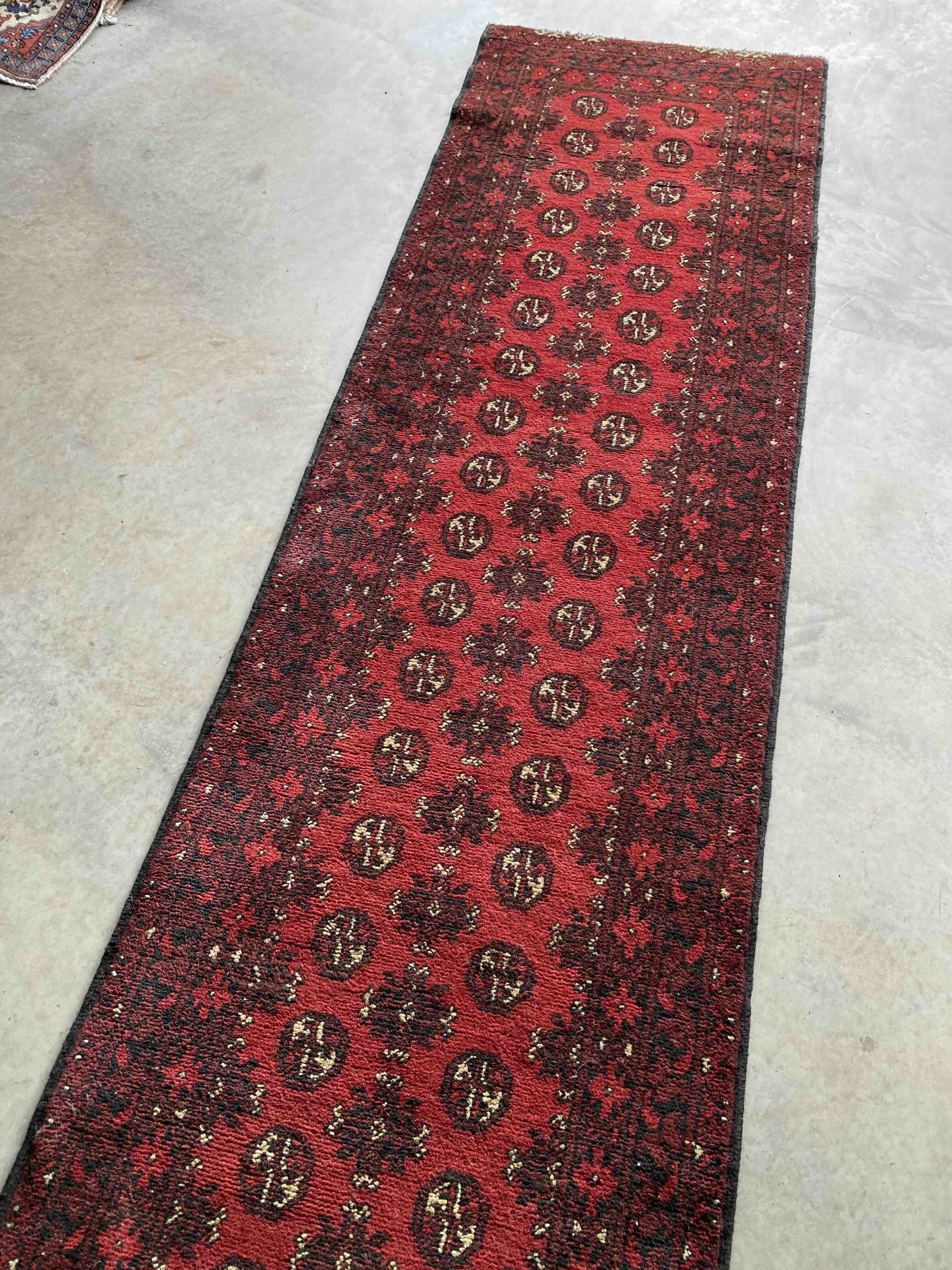 Classic Afghan Runner 378x77cms