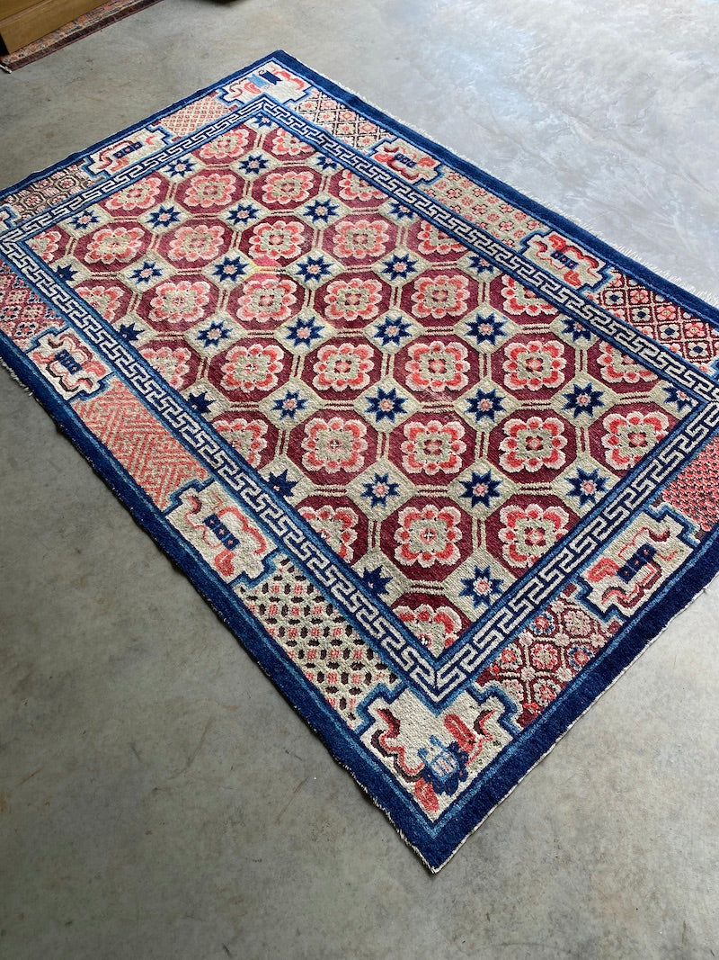 Antique Ning Xia Rug 207x136cms