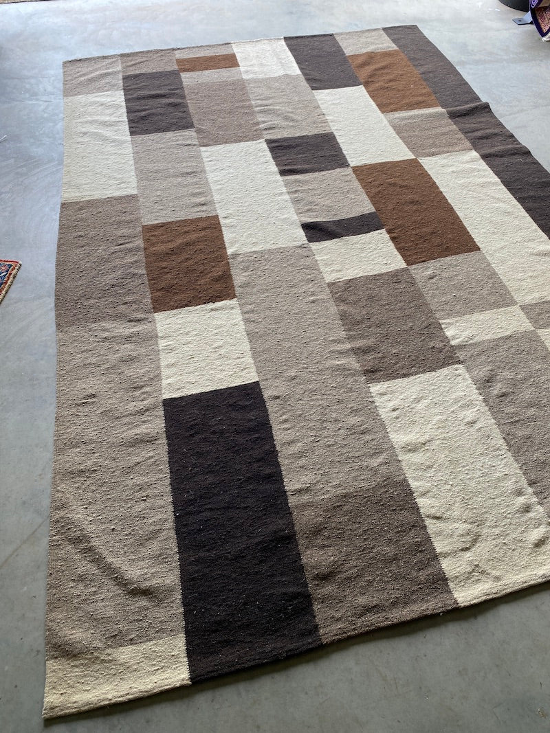 Un-dyed Patchwork Kelim 310x200cms