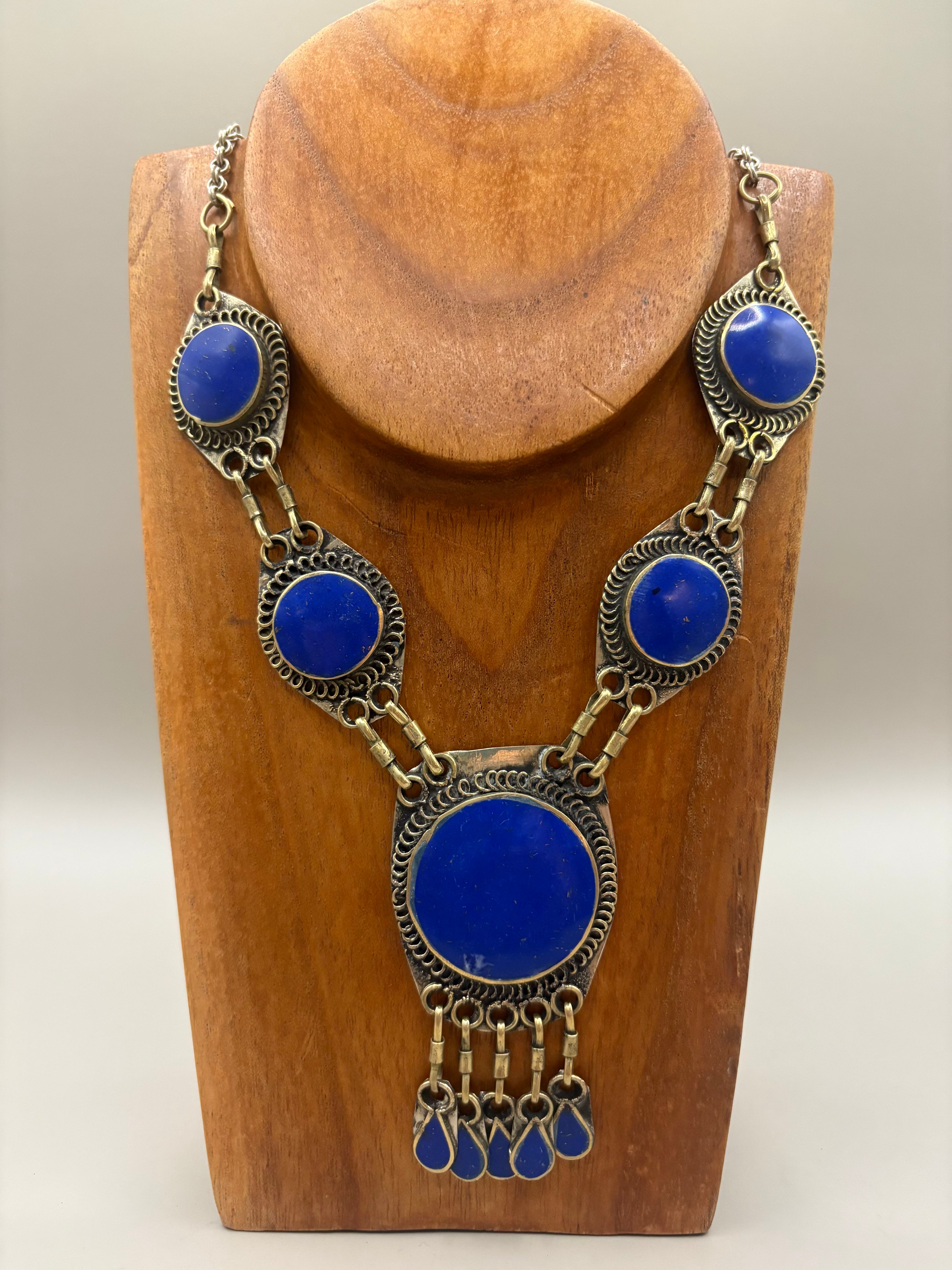 Lapis Lazuli Tribal Necklace