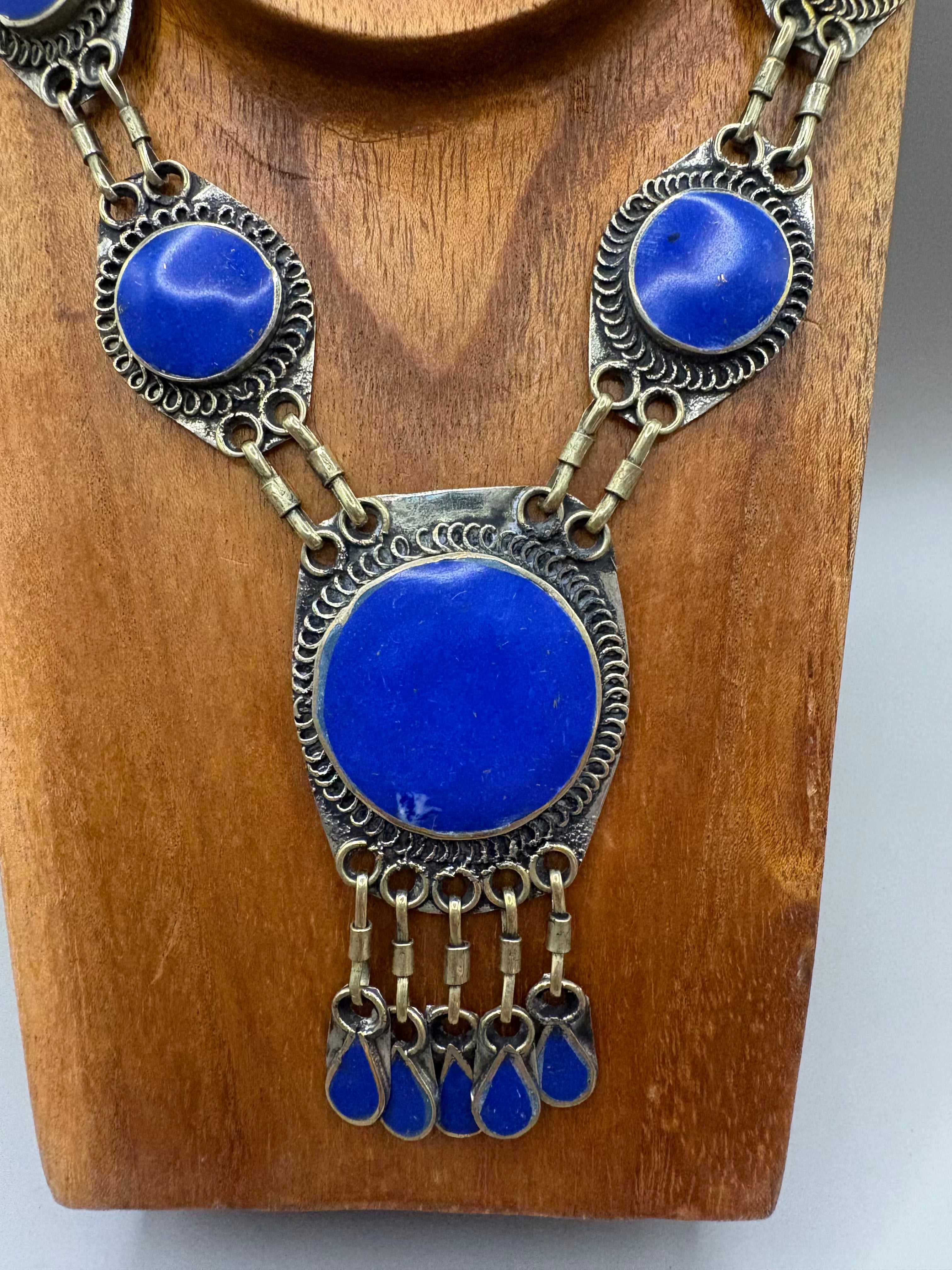 Lapis Lazuli Tribal Necklace