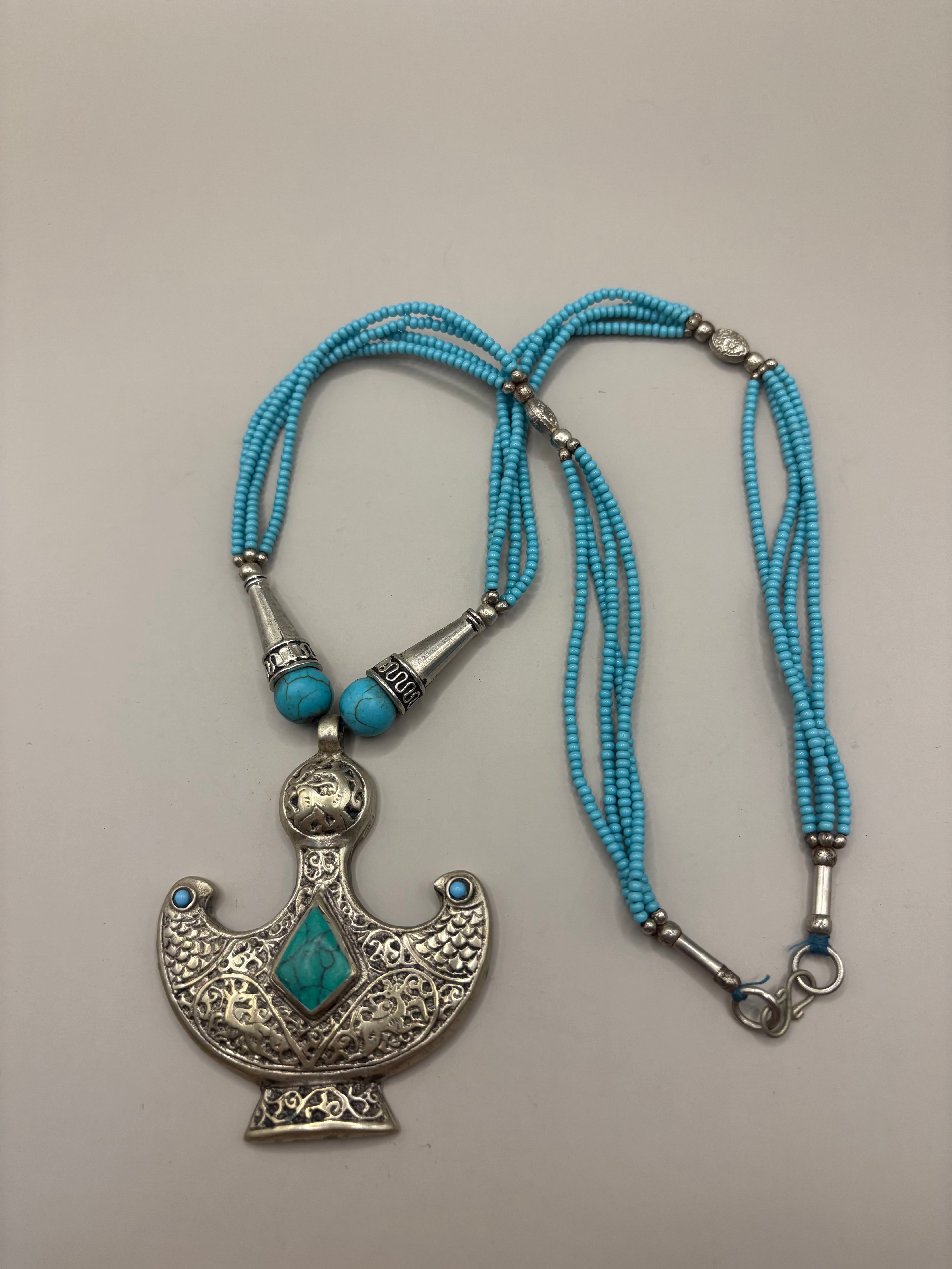 Bird of Peace Turquoise Necklace