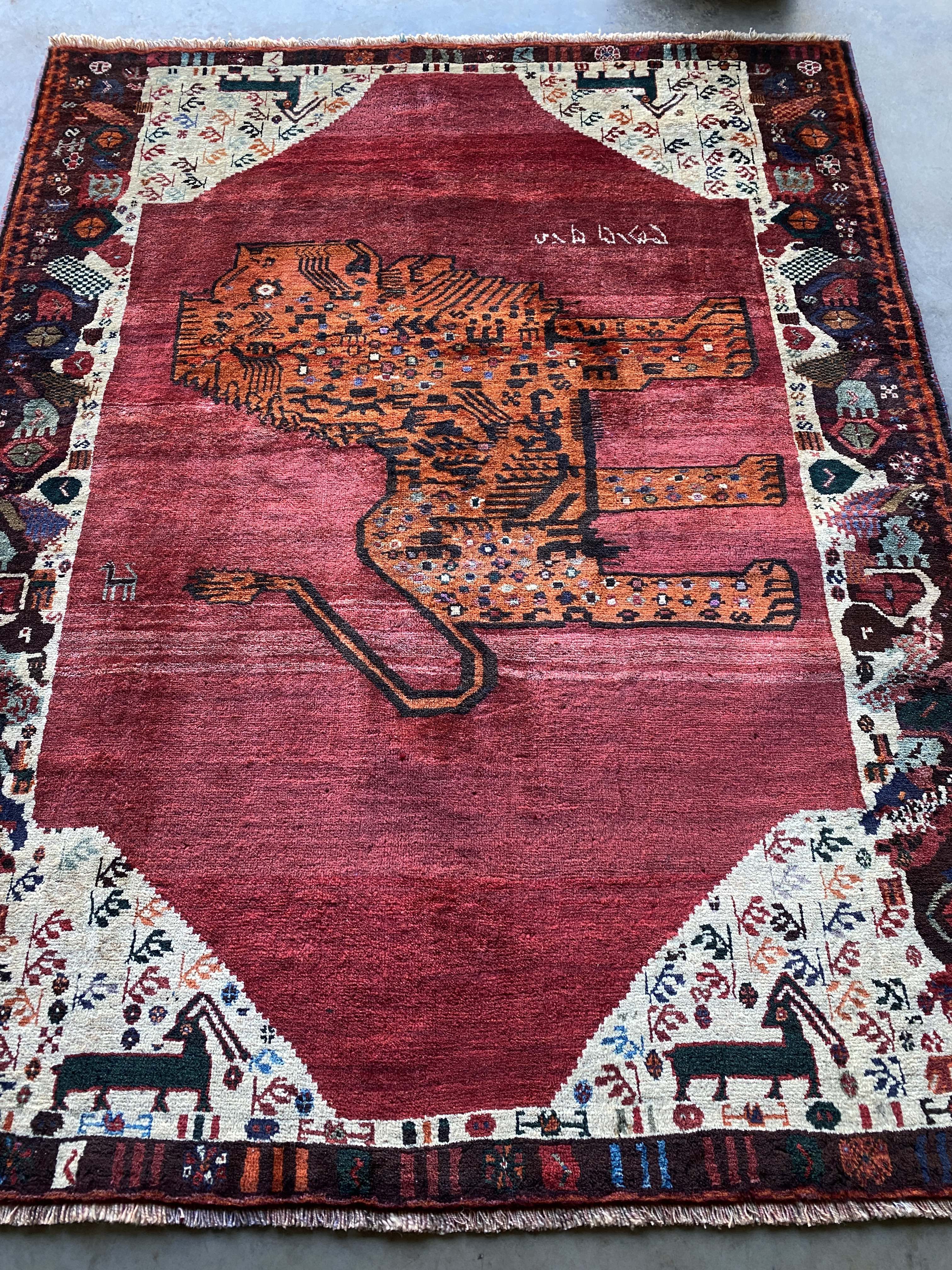 Lion Rug of Fars 197x156cms