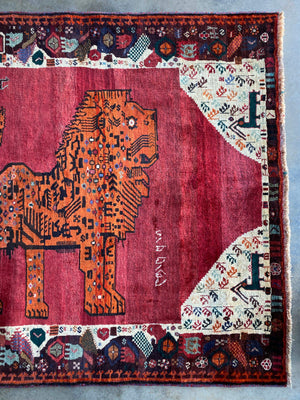 Lion Rug of Fars 197x156cms