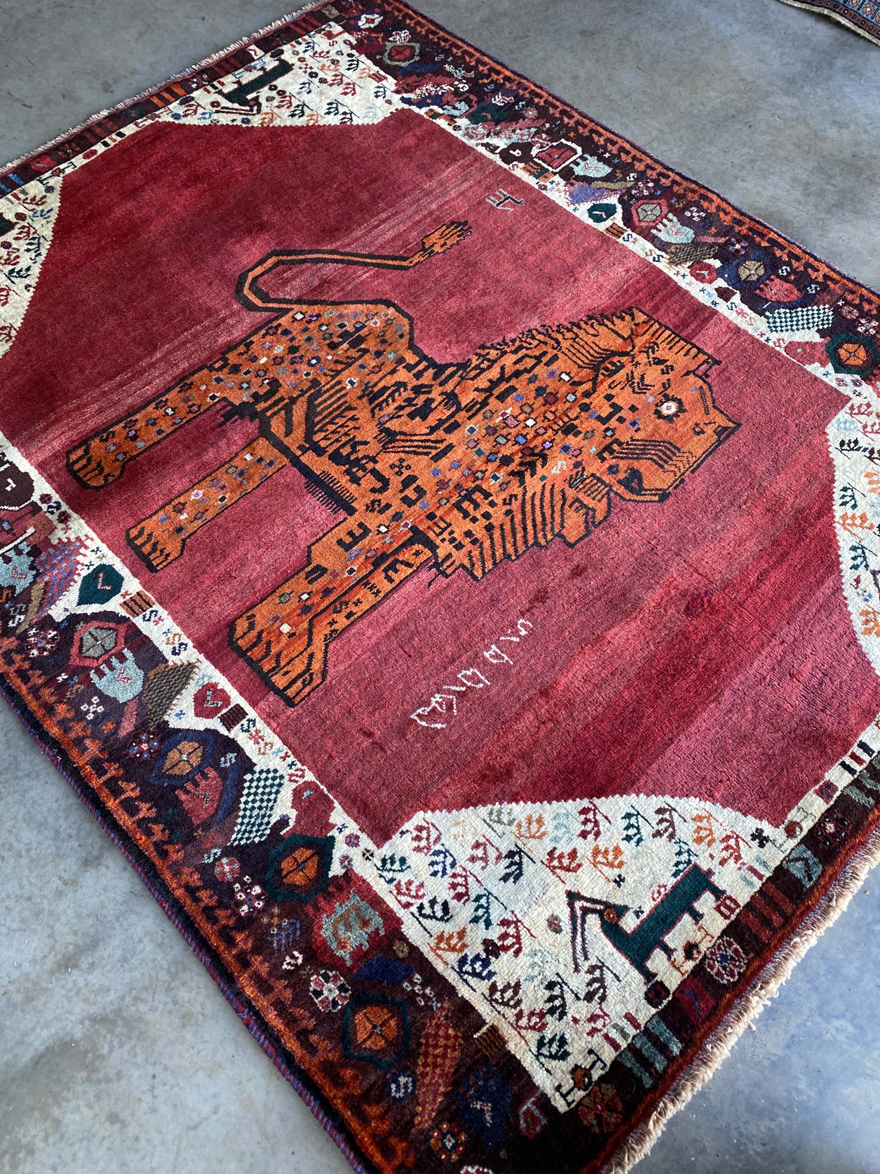 Lion Rug of Fars 197x156cms