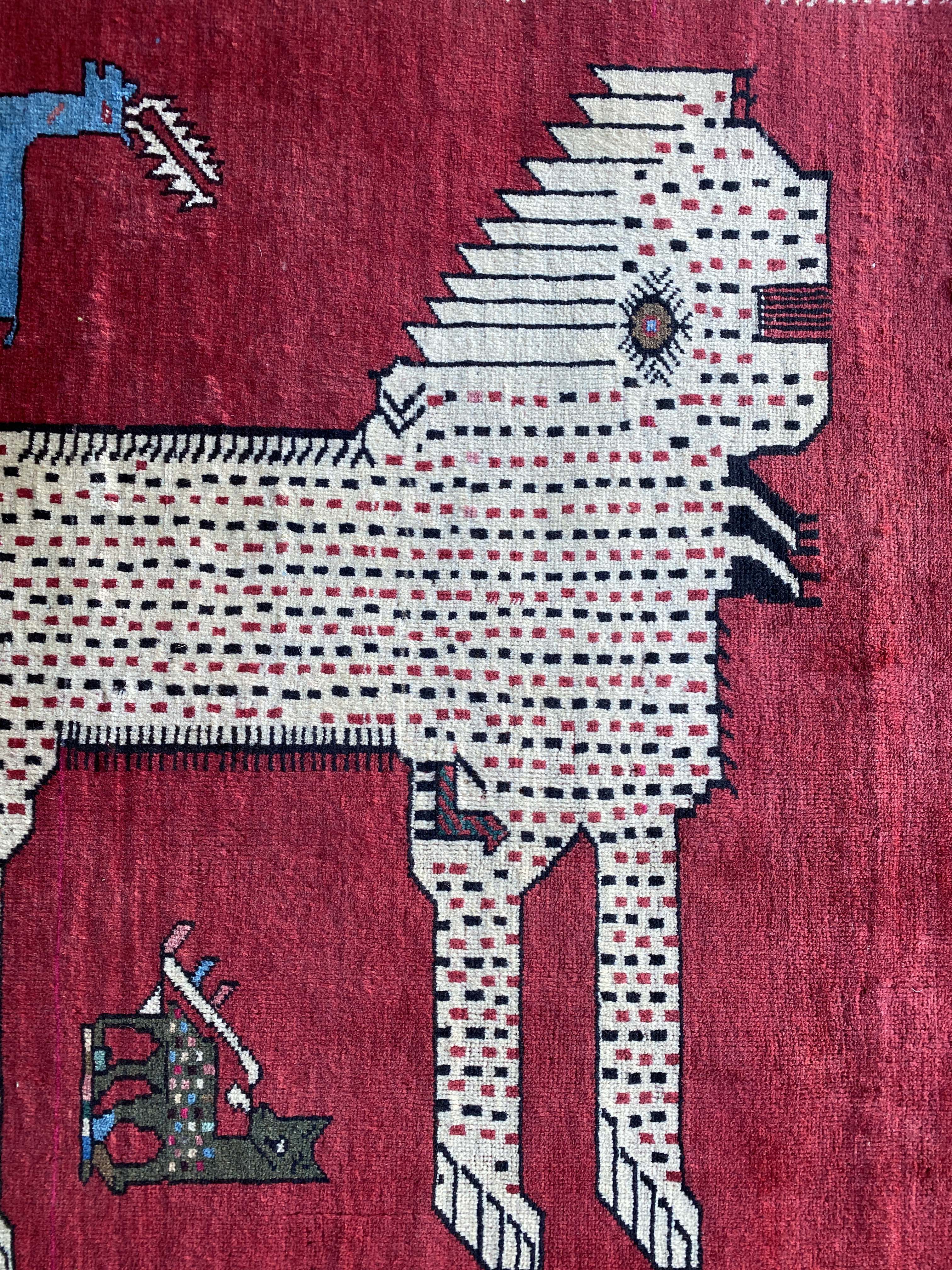 Persian Animal Gabbeh 203x145cms