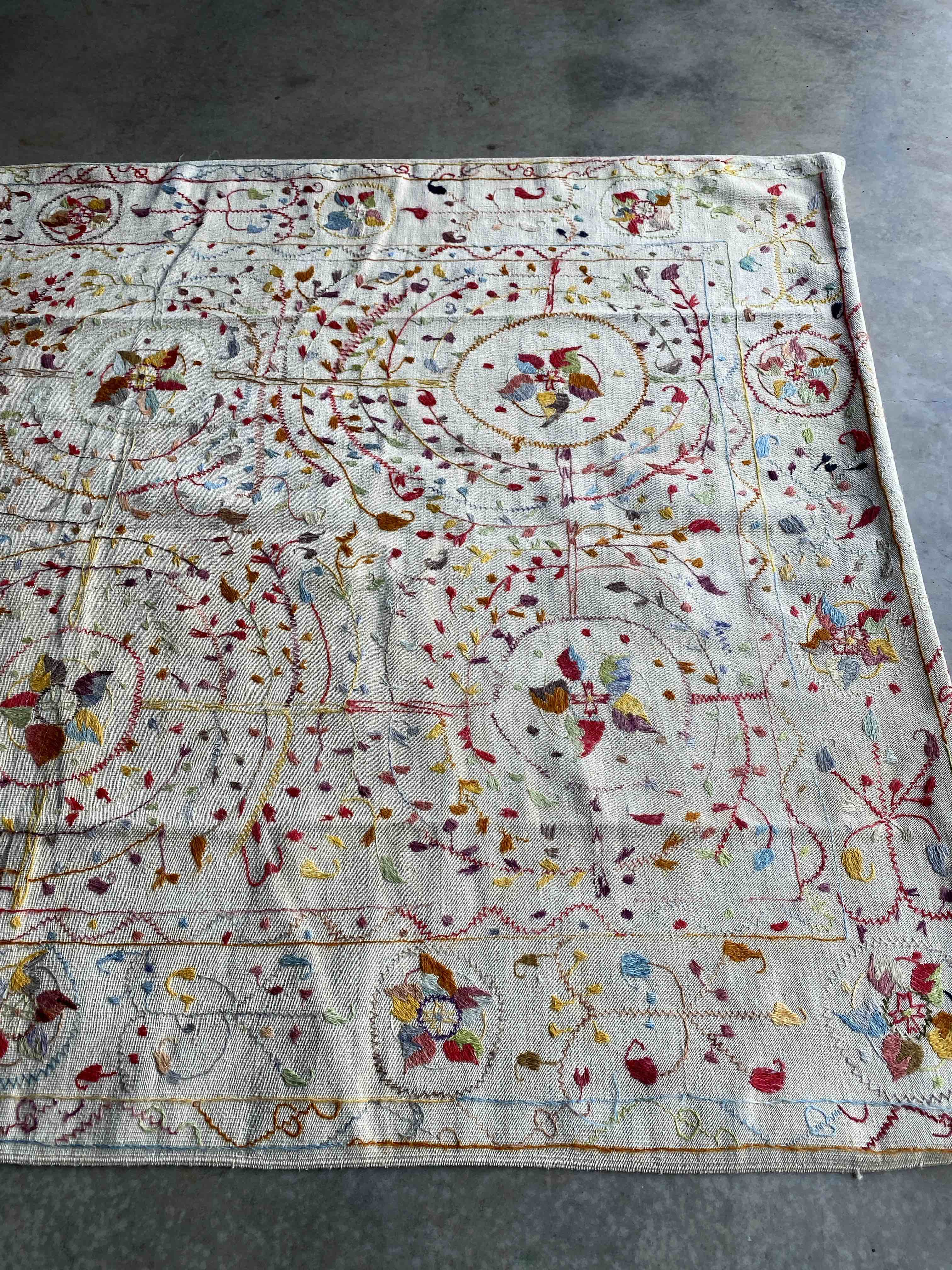 Suzani Design Afghan Embroidery 236x162cms