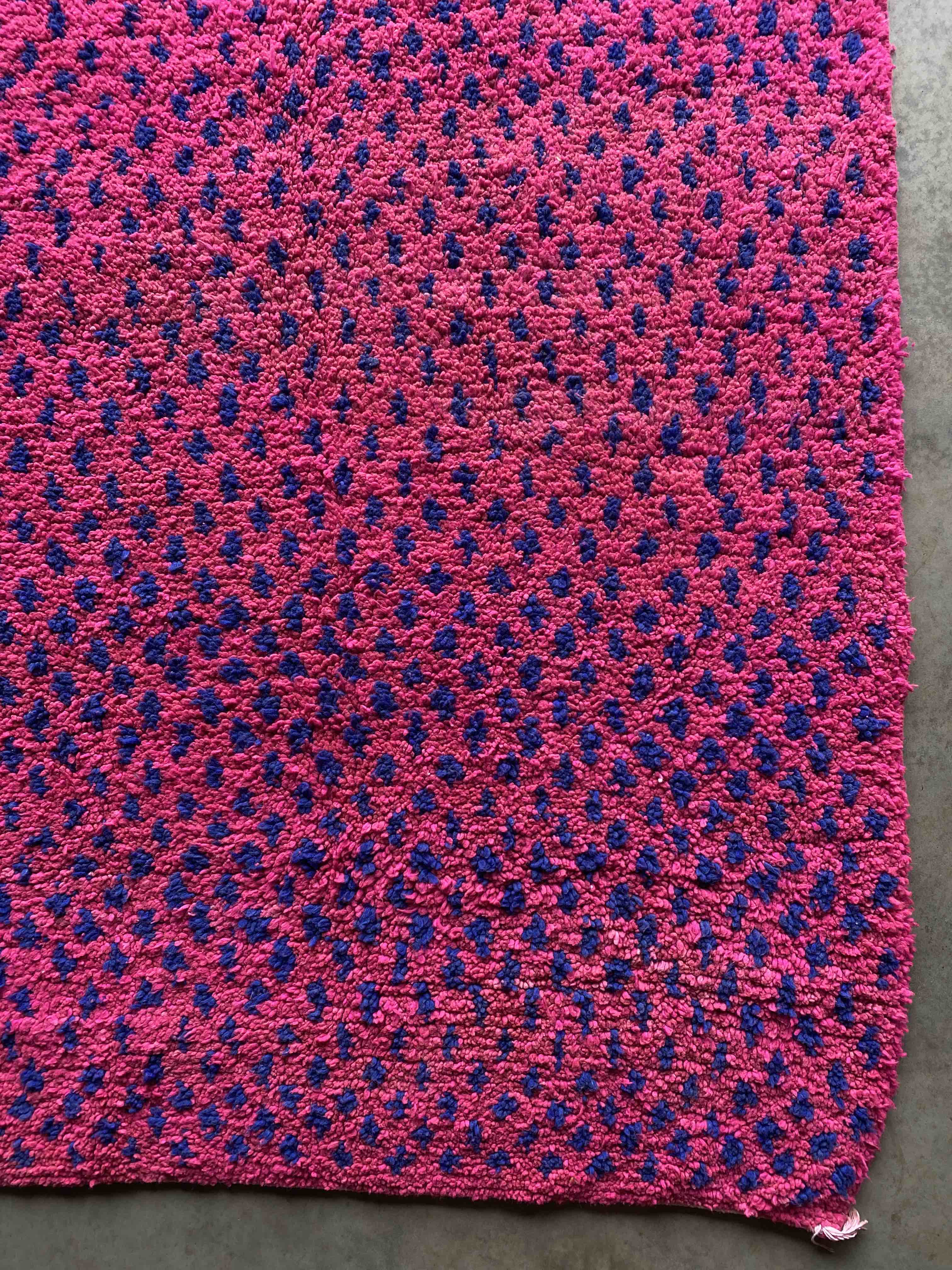 Crazy Pink Moroccan Rug 230x140cms