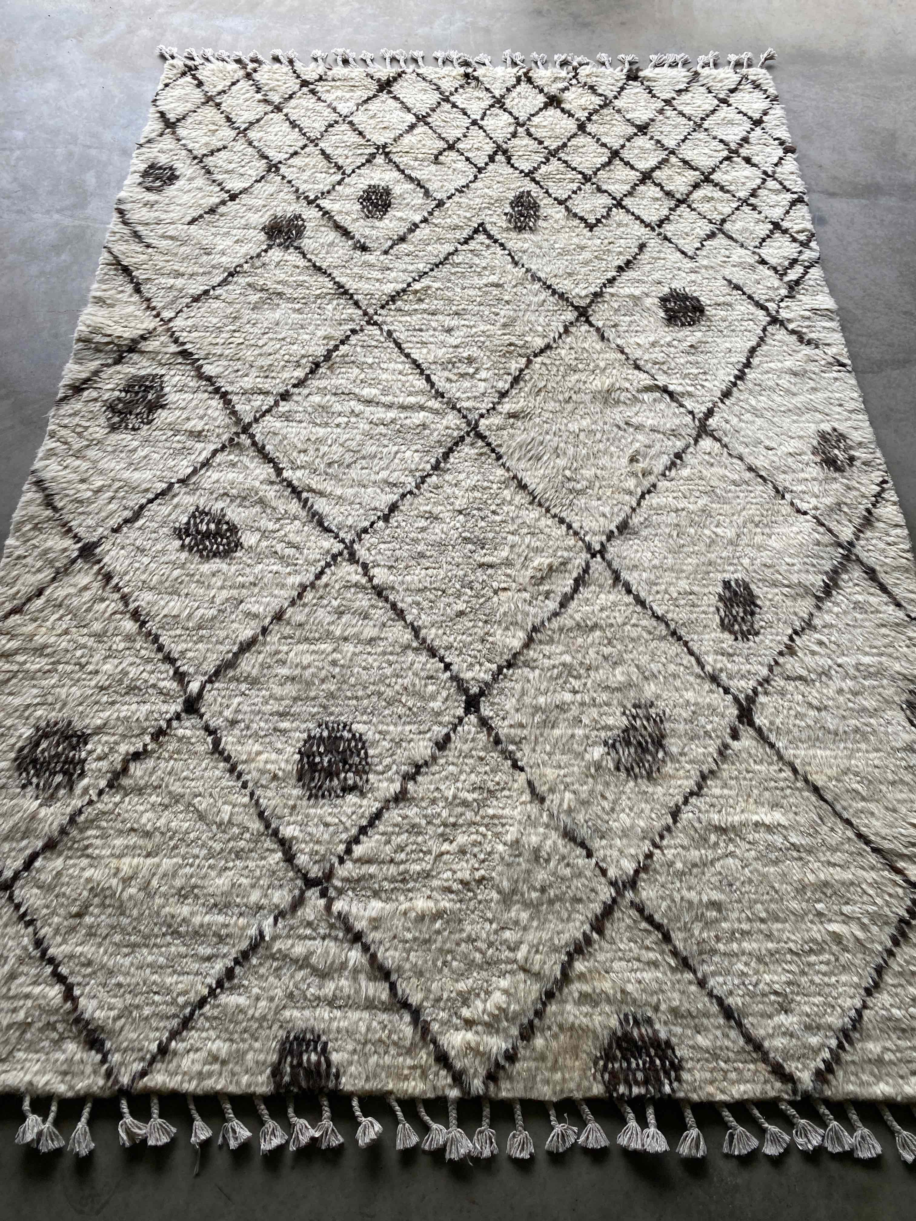 Afghan Challu Berber Rug 243x167cms