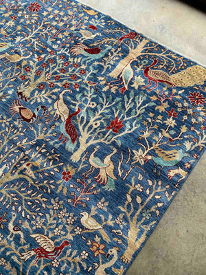 Birds of Paradise Afghan Rug 303x247cms