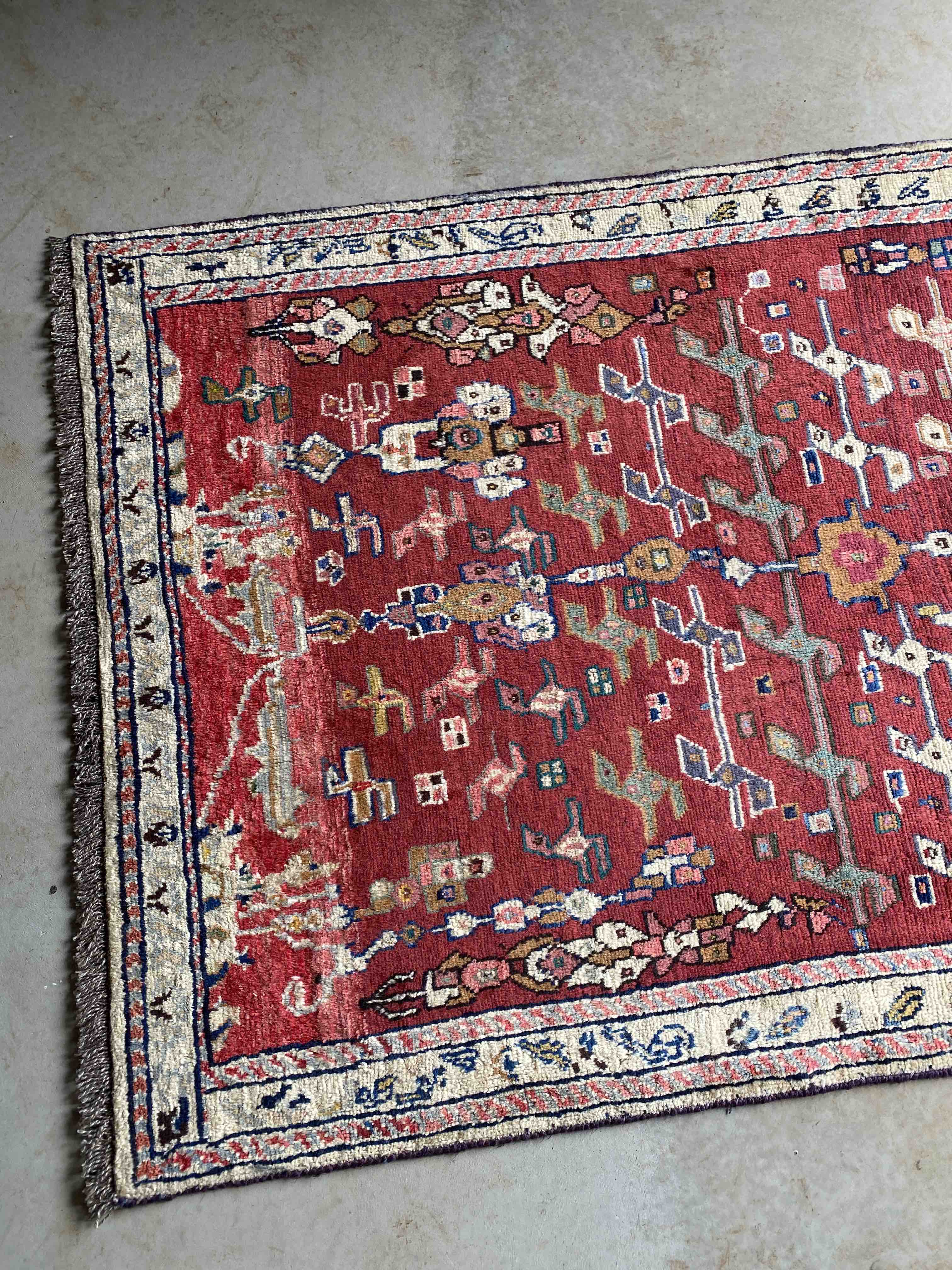 Two-Headed Bird Gabbeh Rug 153x117cms