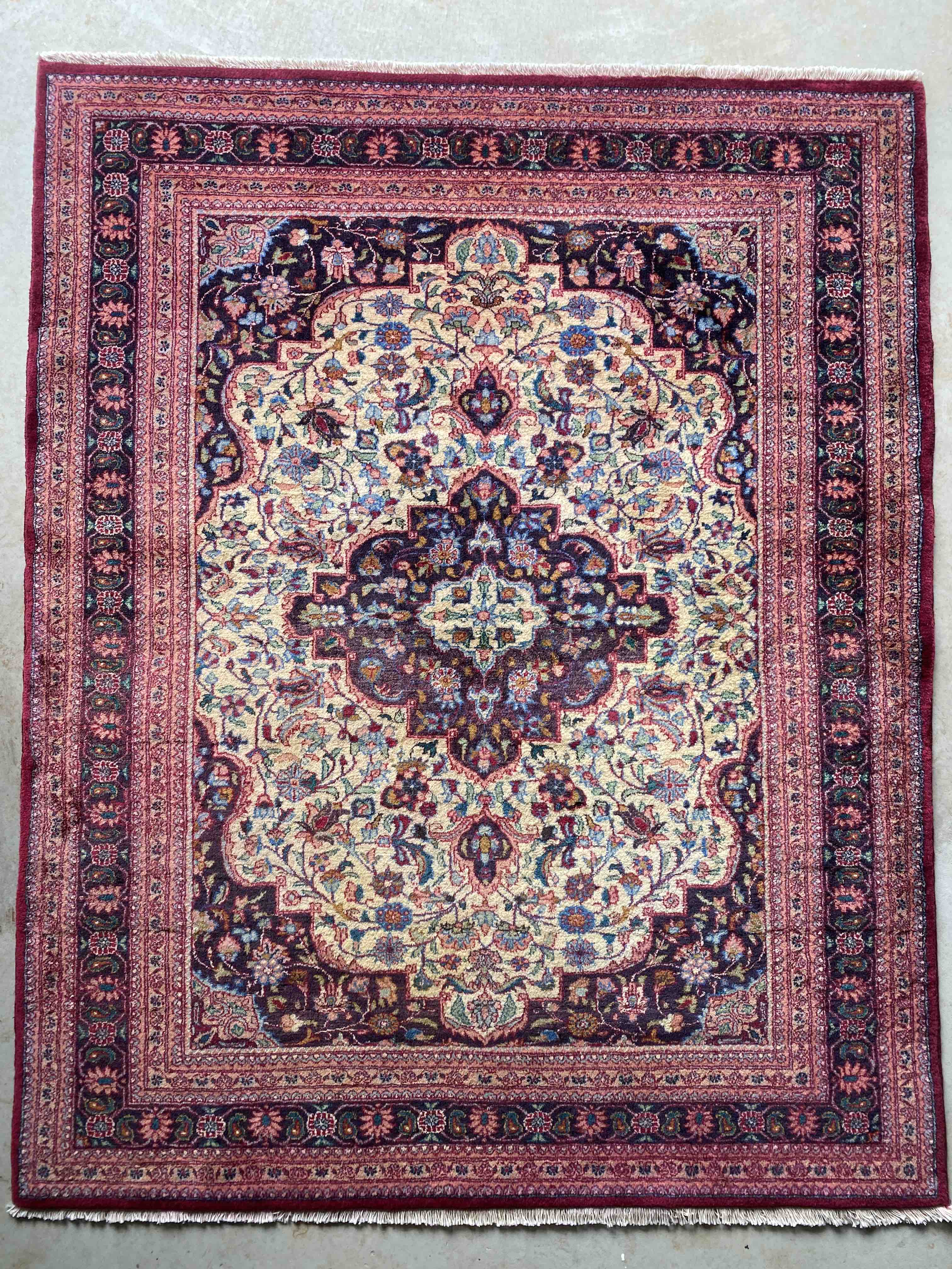 Fine Mashad Rug Rare Size 187x150cms