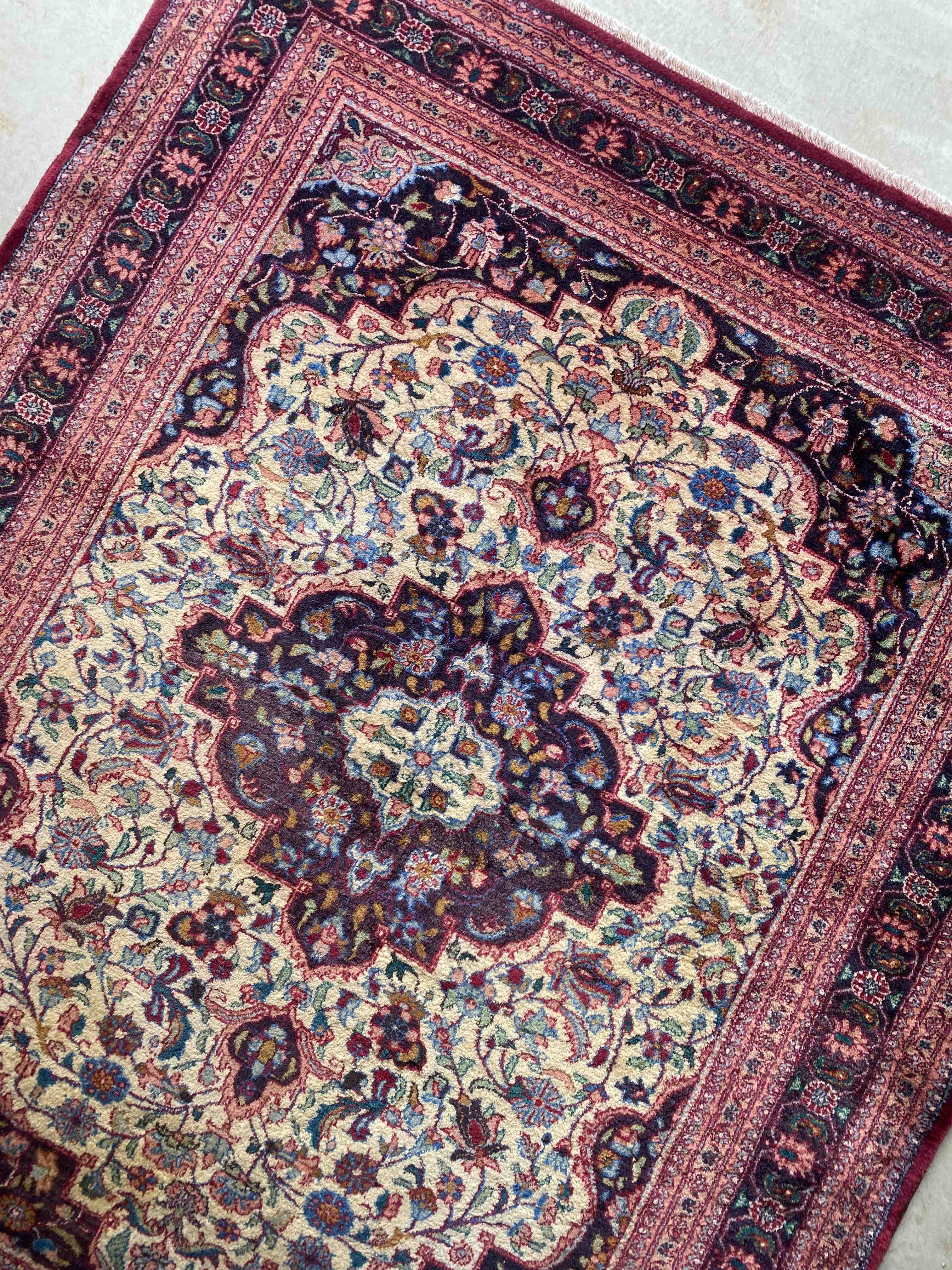 Fine Mashad Rug Rare Size 187x150cms