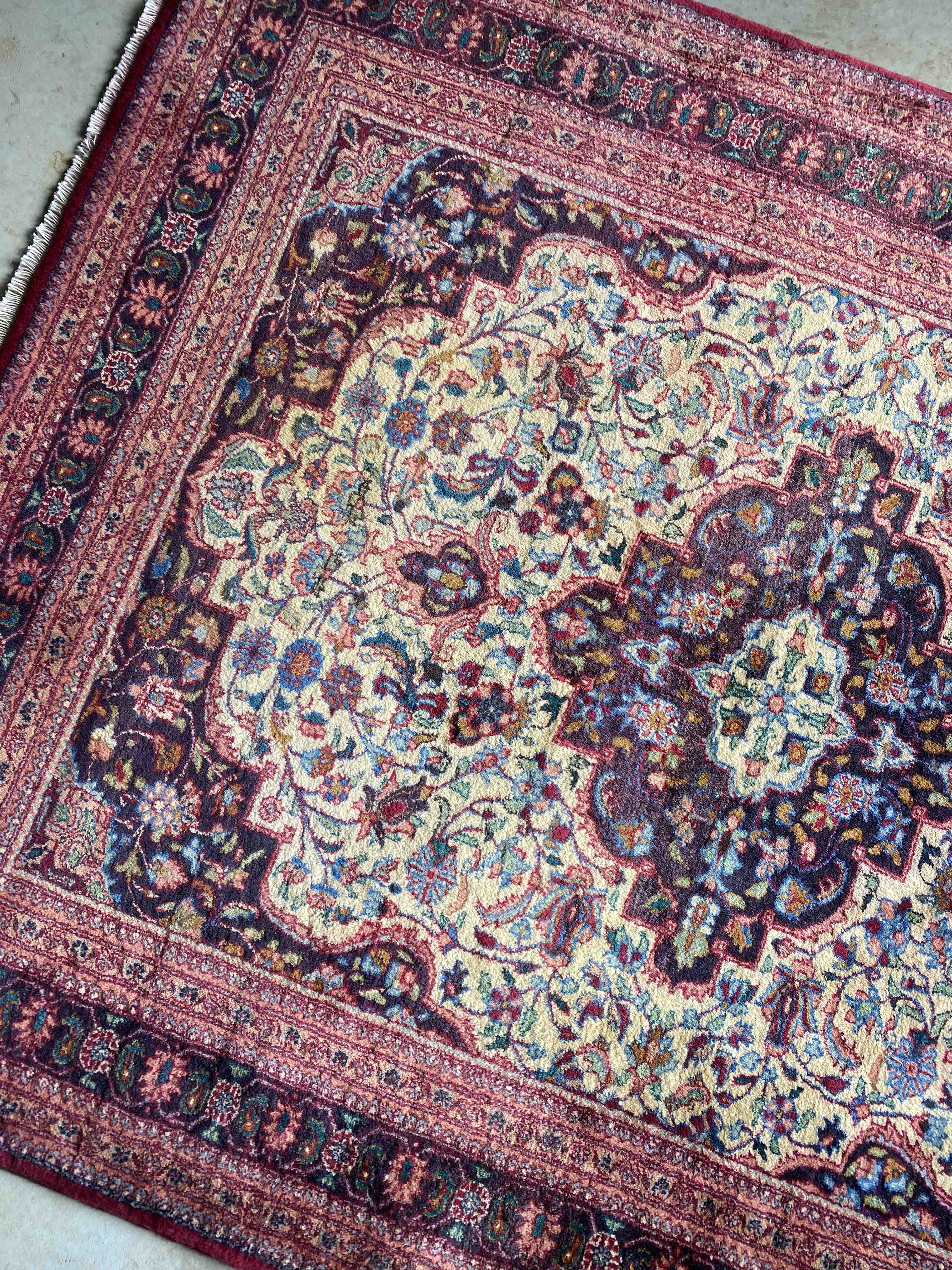 Fine Mashad Rug Rare Size 187x150cms