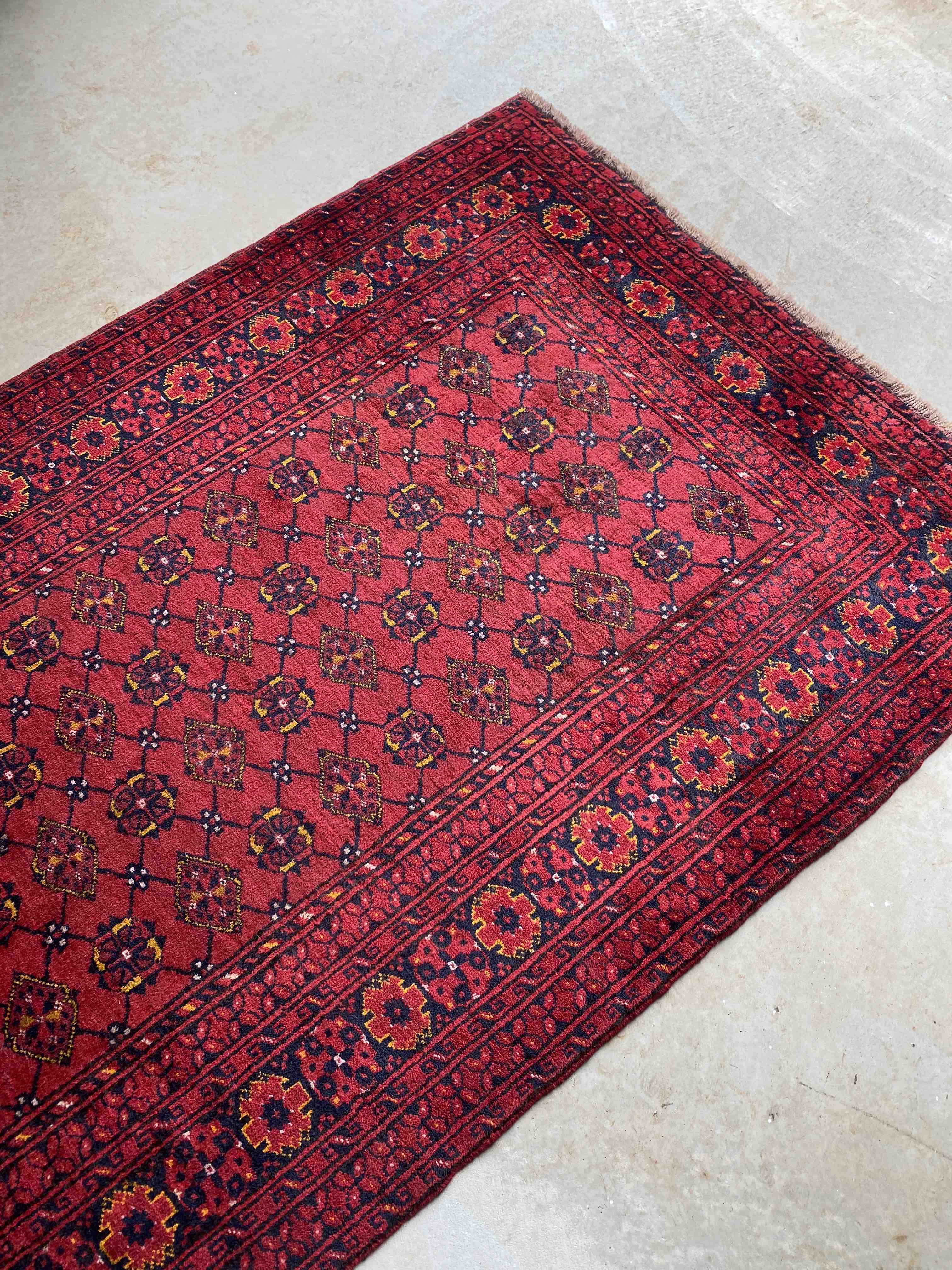 Beshir Turkoman Afghan Rug 192x119cms