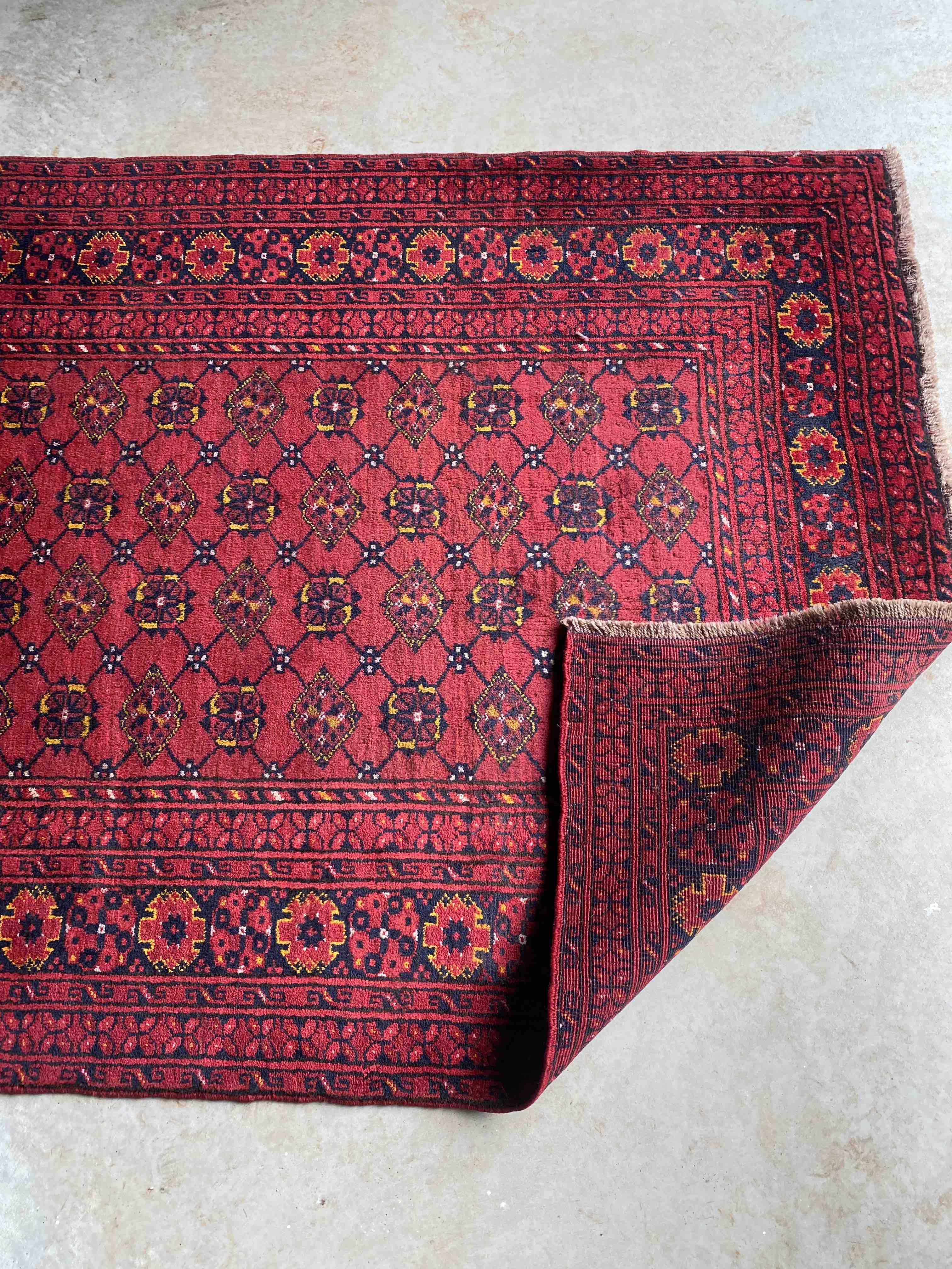 Beshir Turkoman Afghan Rug 192x119cms