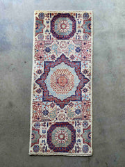 Afghan Mamluk Natural Dye Rug 142x60cms