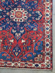 Antique Bakhtiari Rug 210x140cms