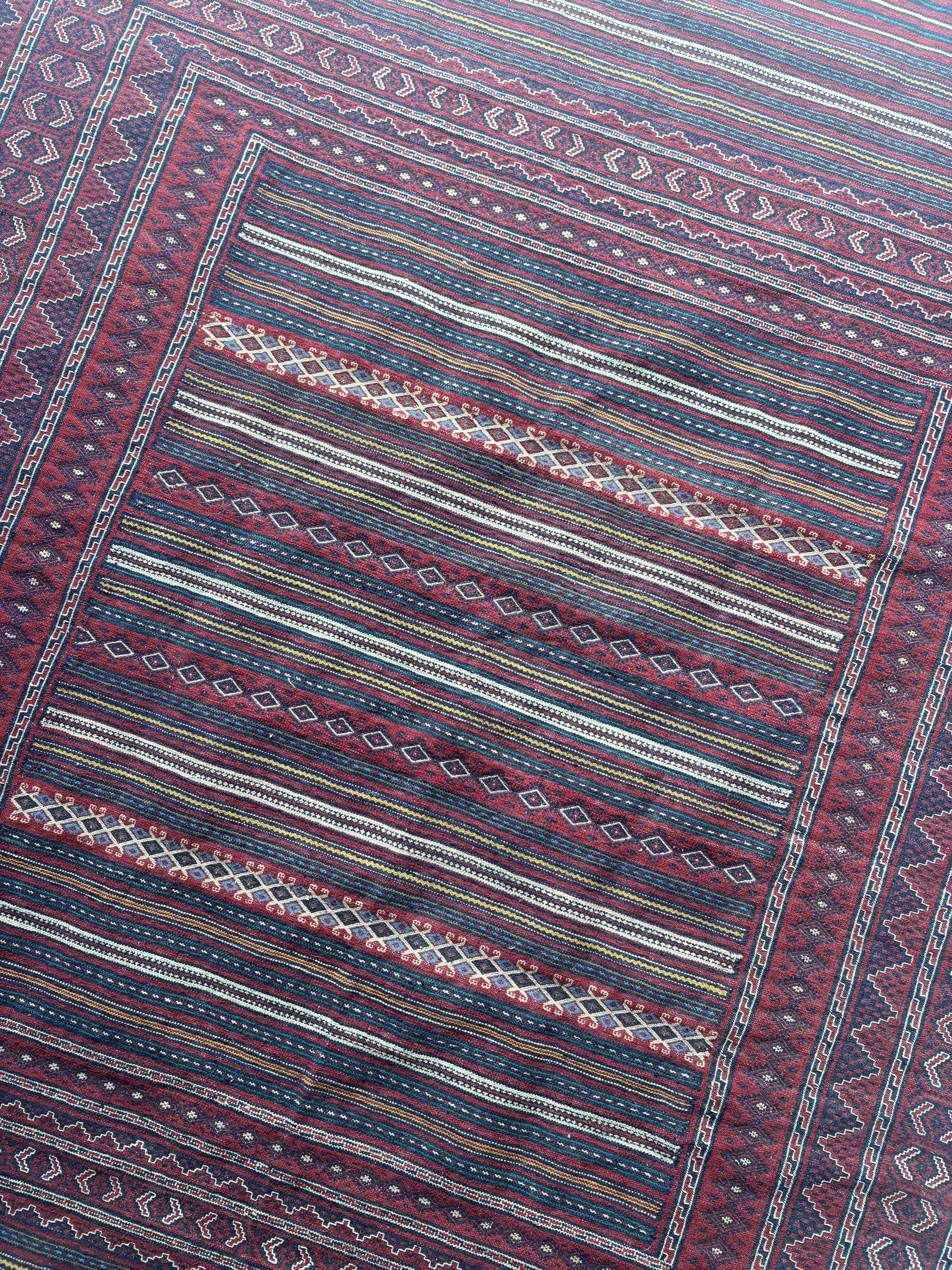 Afghan Maliki Flatweave 188x152cm