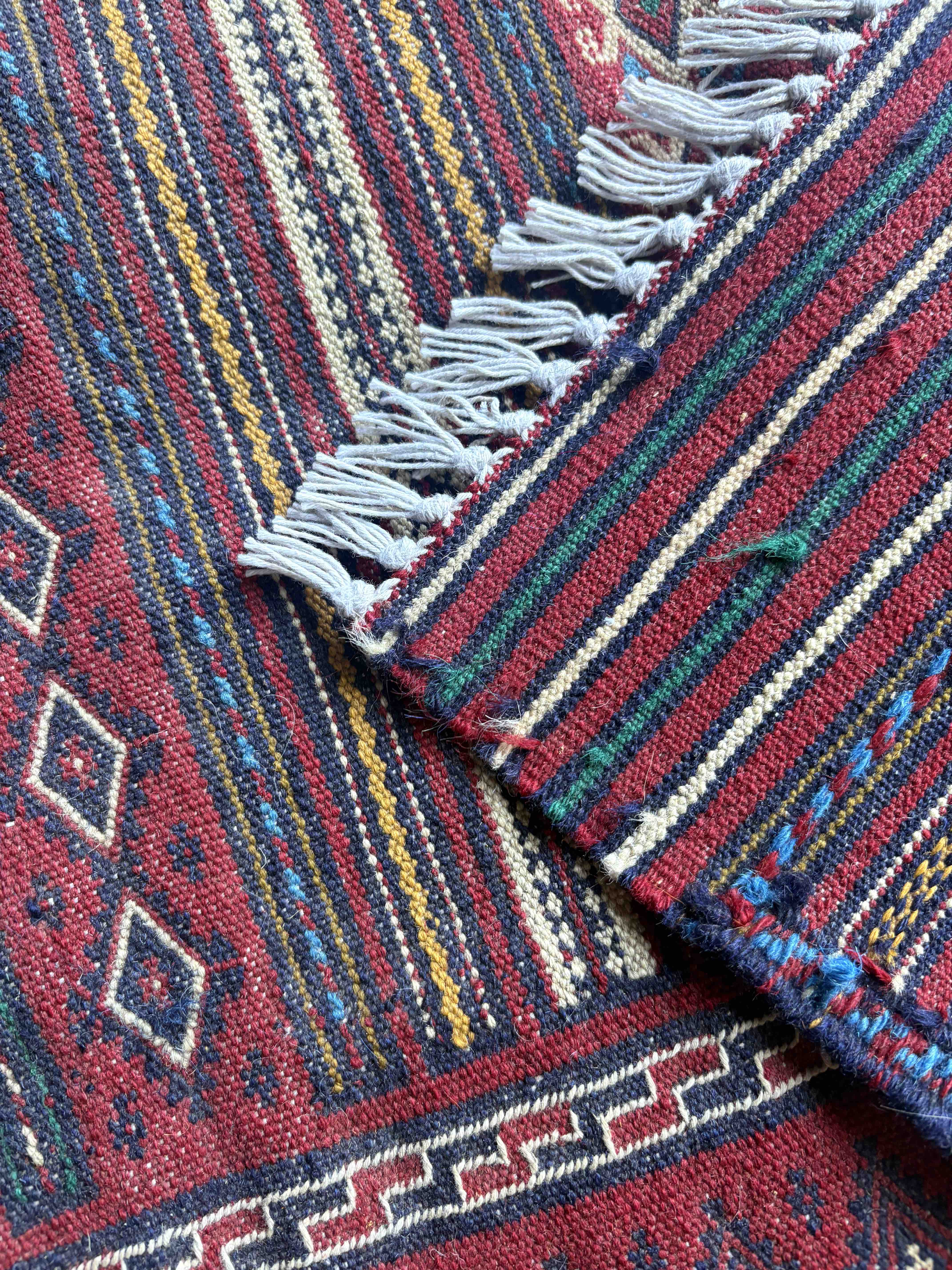 Afghan Maliki Flatweave 188x152cm