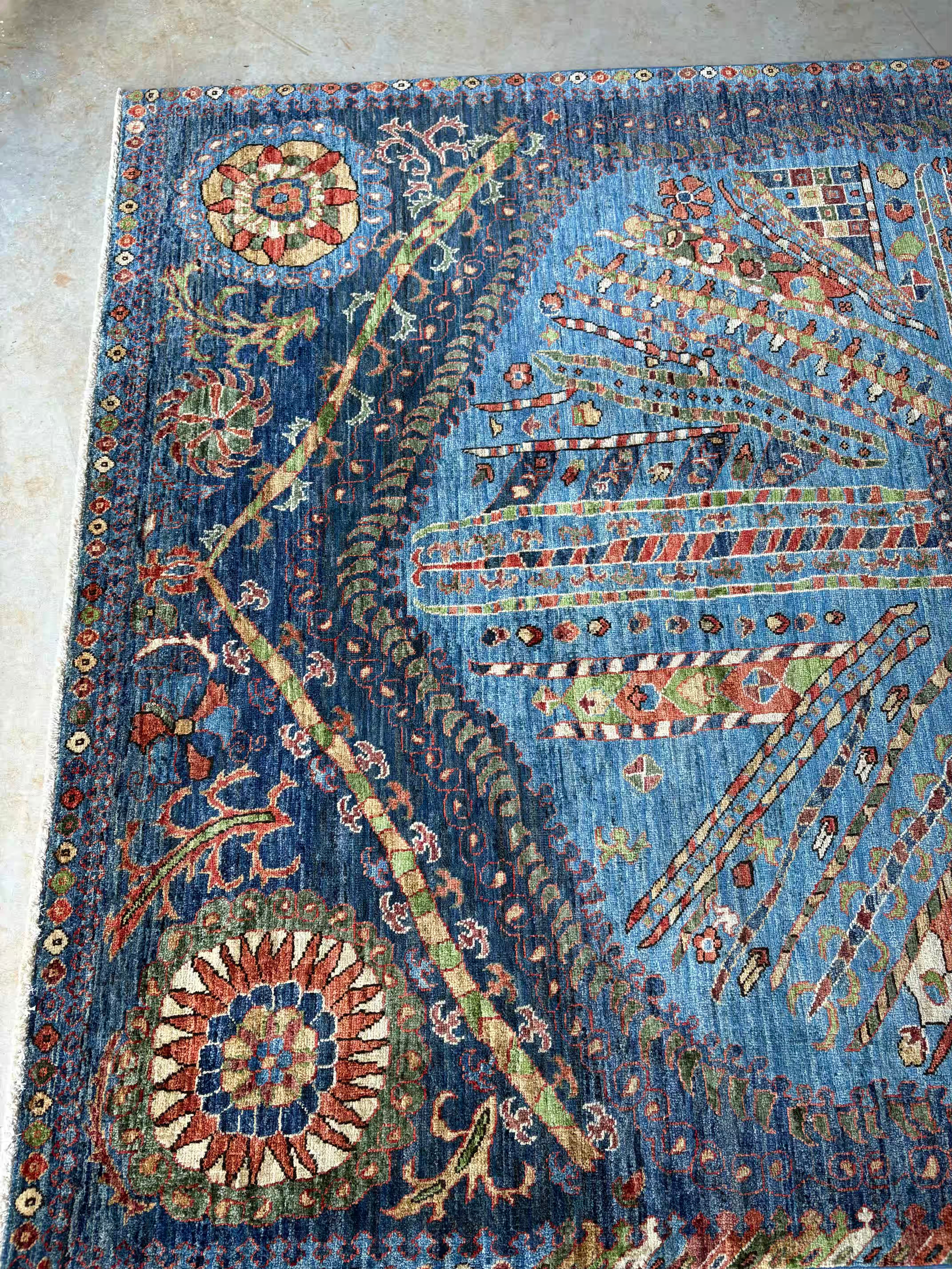 Emirate of Bokhara Suzani Rug 264x170cms