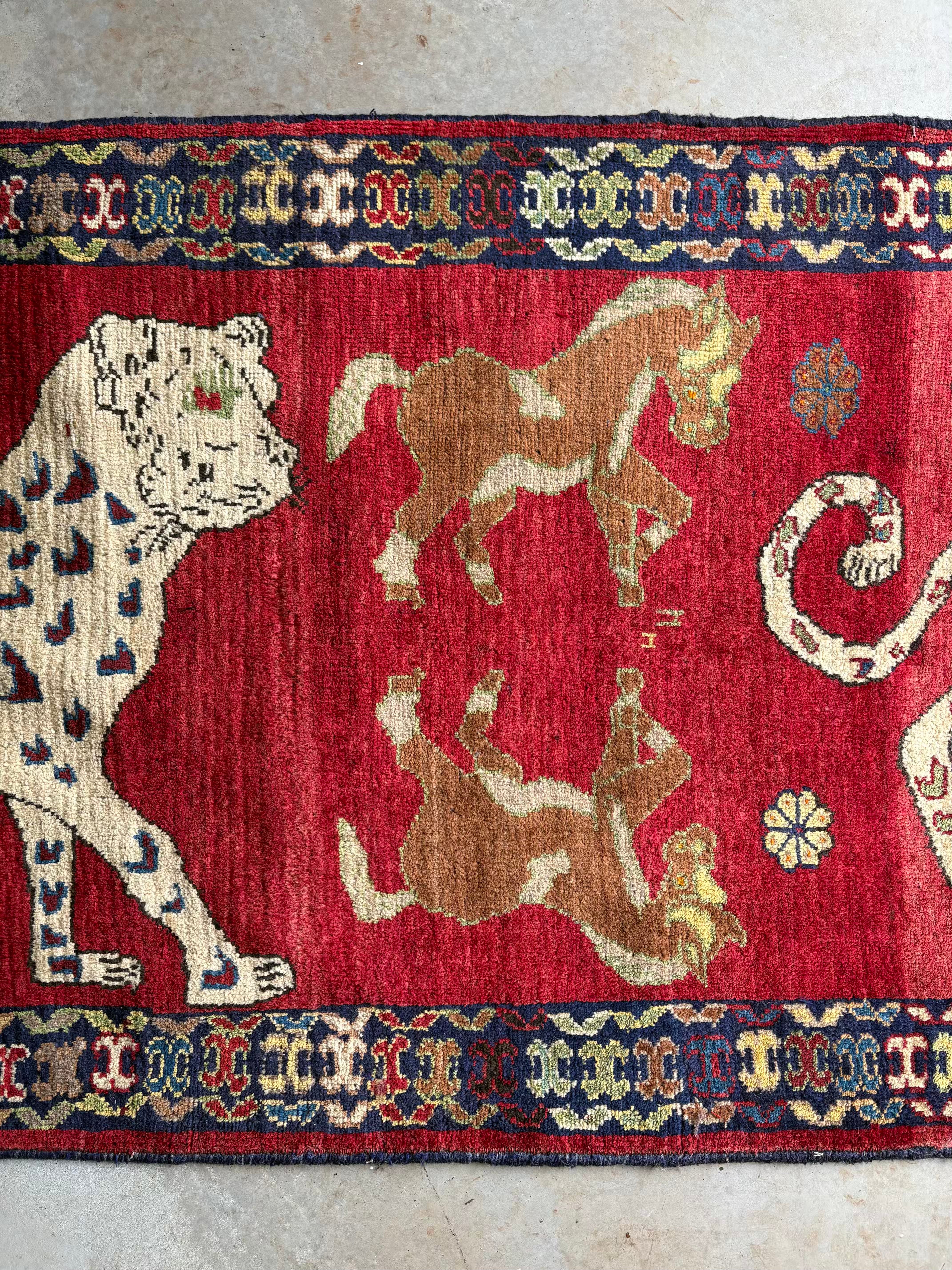 Cheetah Gabbeh Rug 266x107cms