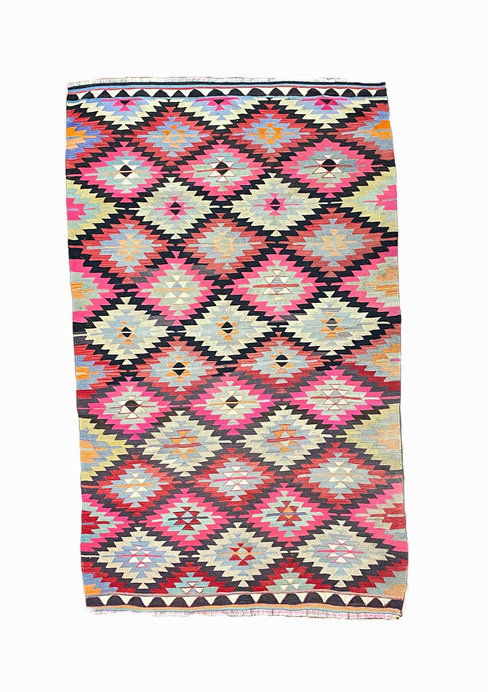 Vintage Turkish Village Flatweave Rug 270x165cms