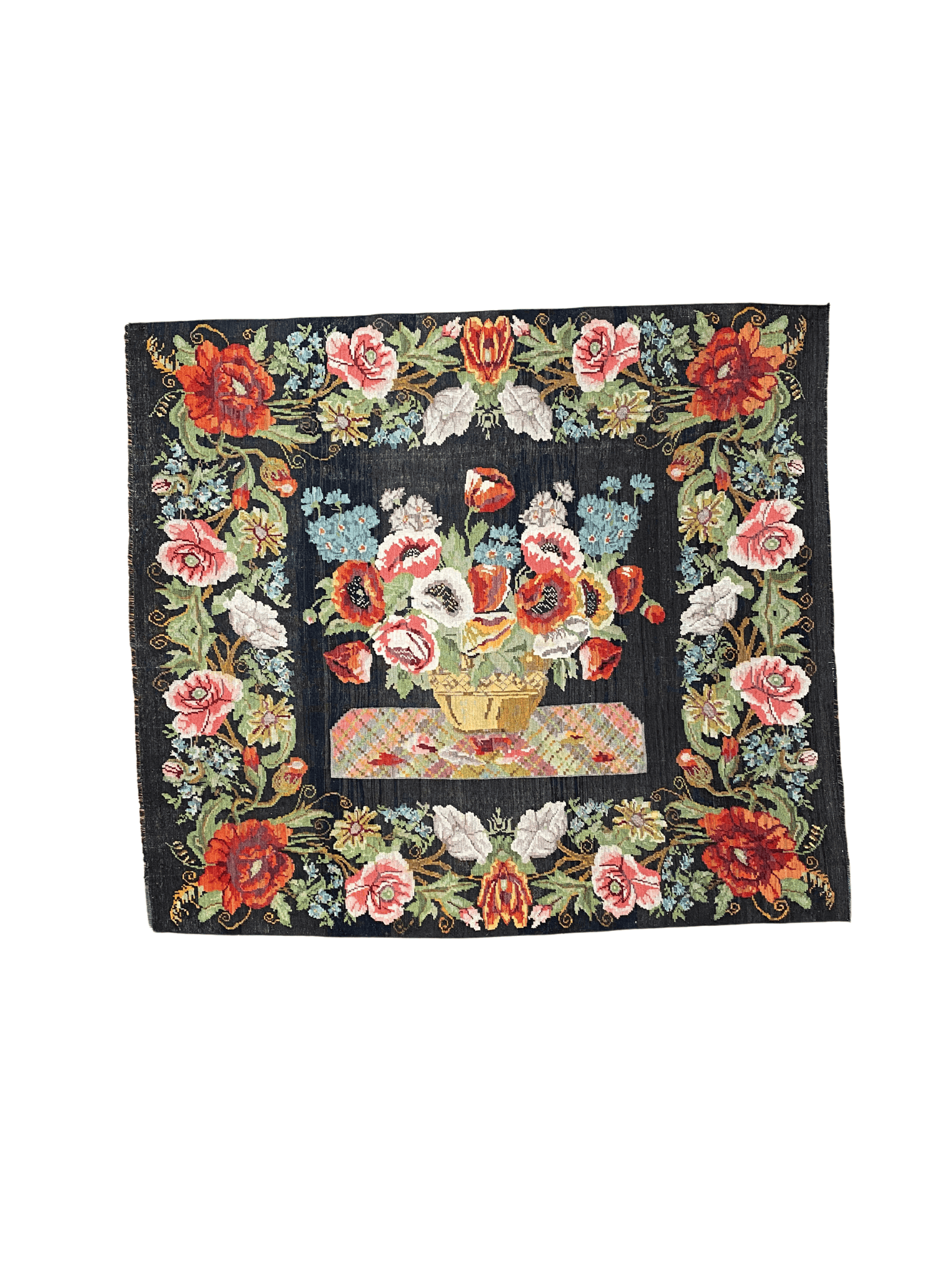 Folk Art Tapestry - Kelim Rug 290x260cms