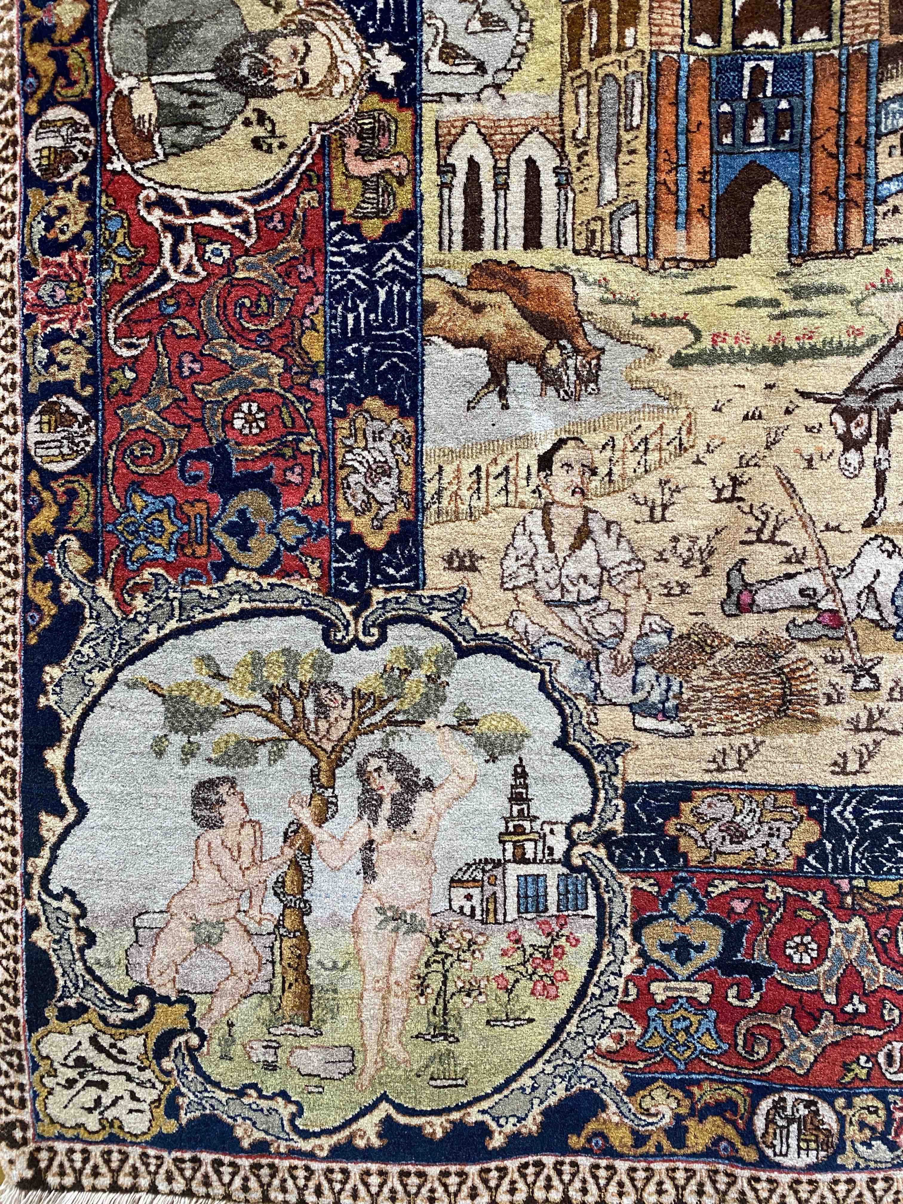 "Four Seasons" Tabriz Persian Rug 218x137cms