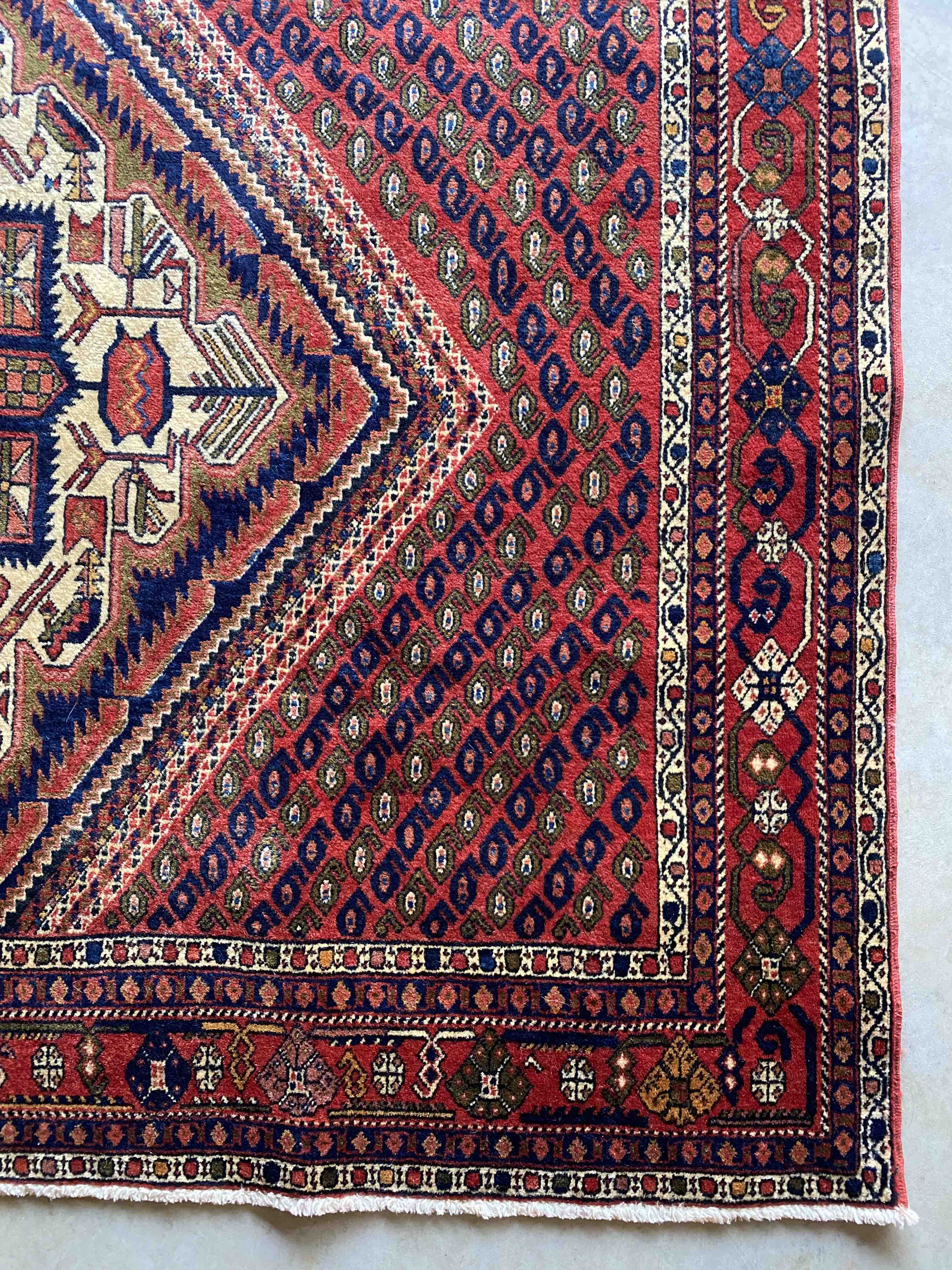 Premium Afshar Persian Rug 217x174cms