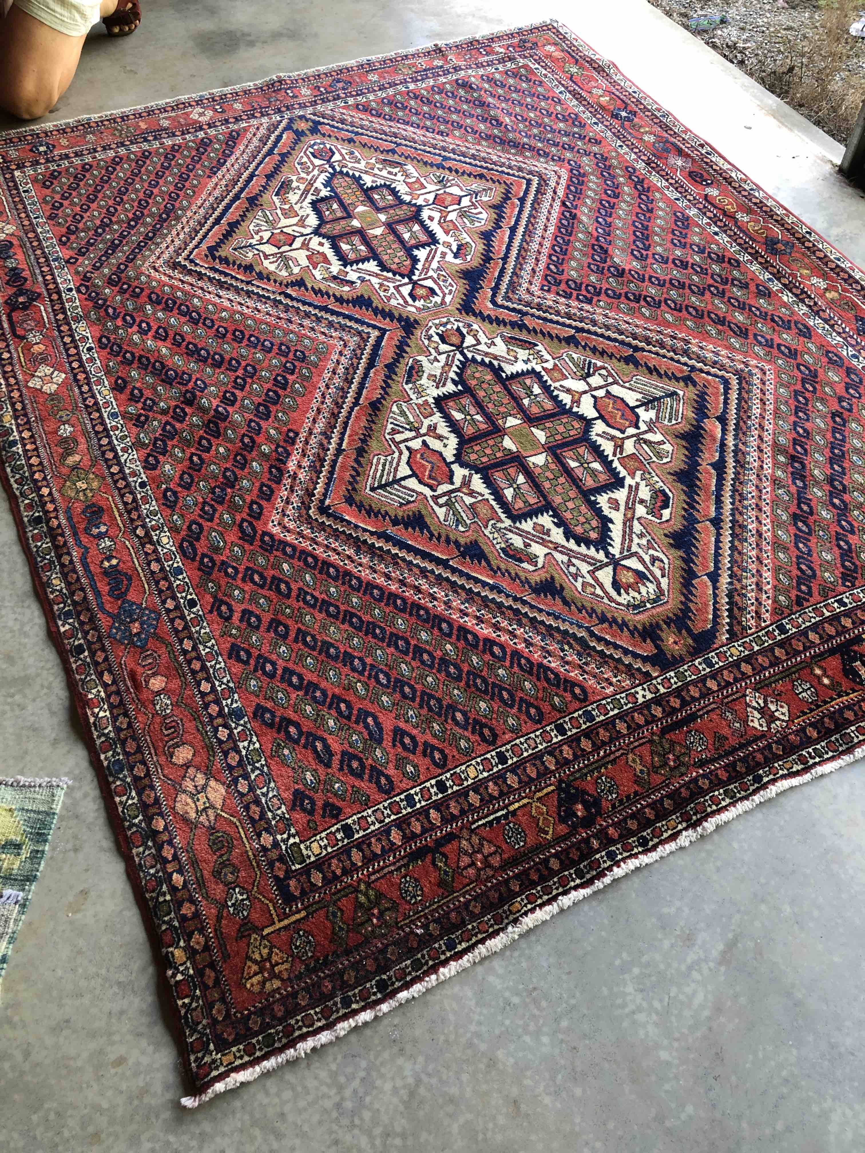 Premium Afshar Persian Rug 217x174cms