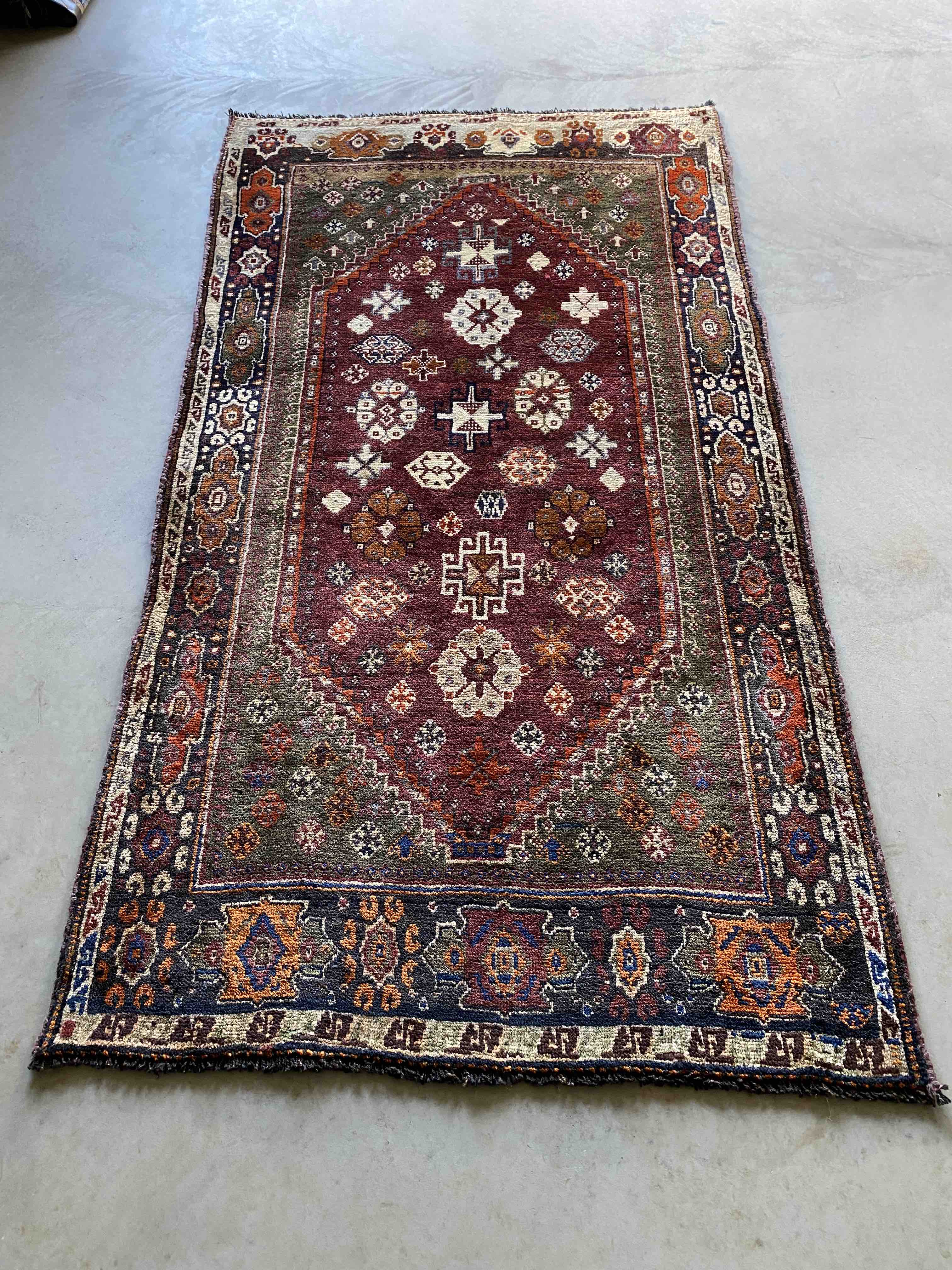 Tribal Qashgai Rug 208x110cms