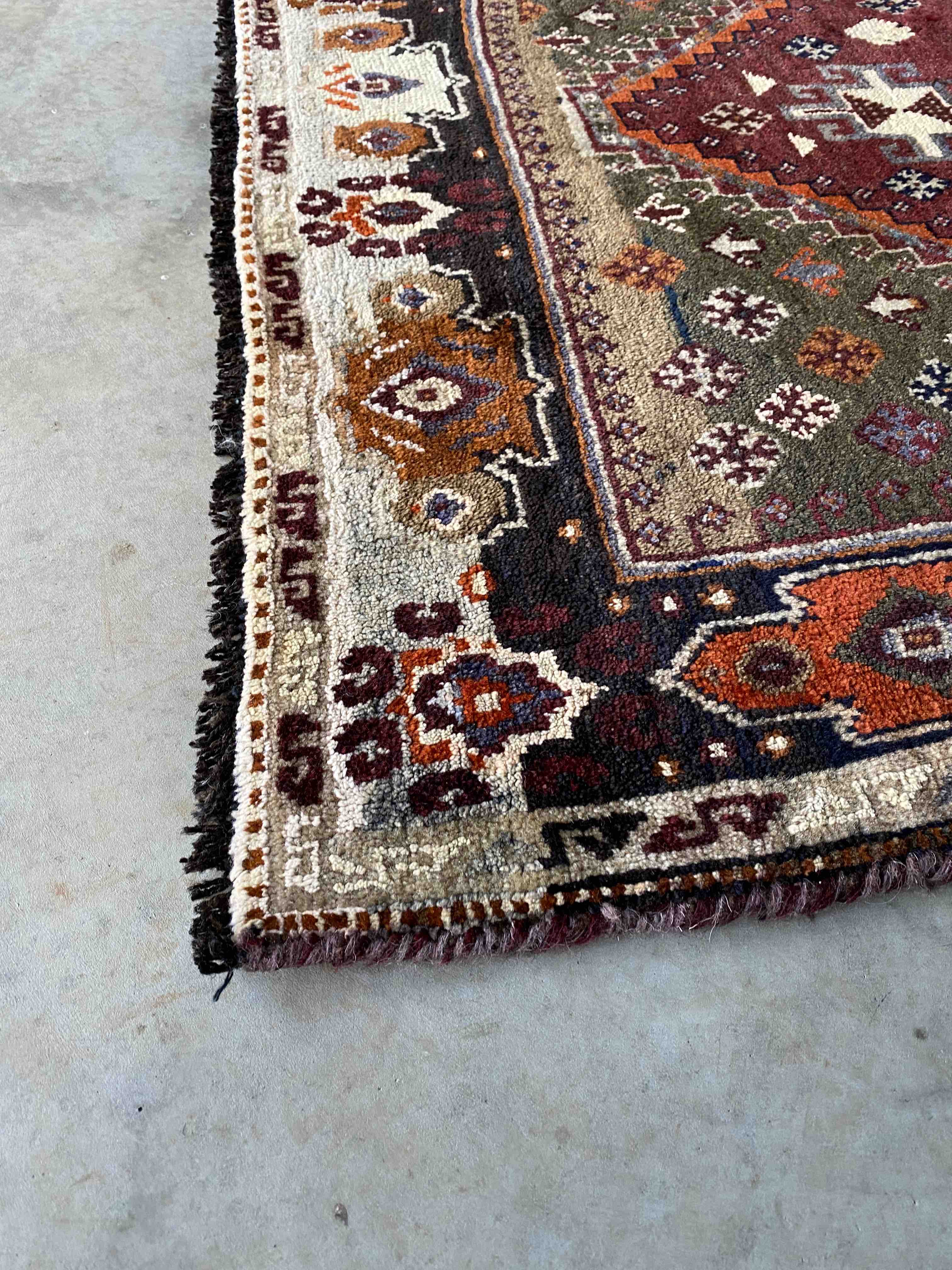 Tribal Qashgai Rug 208x110cms