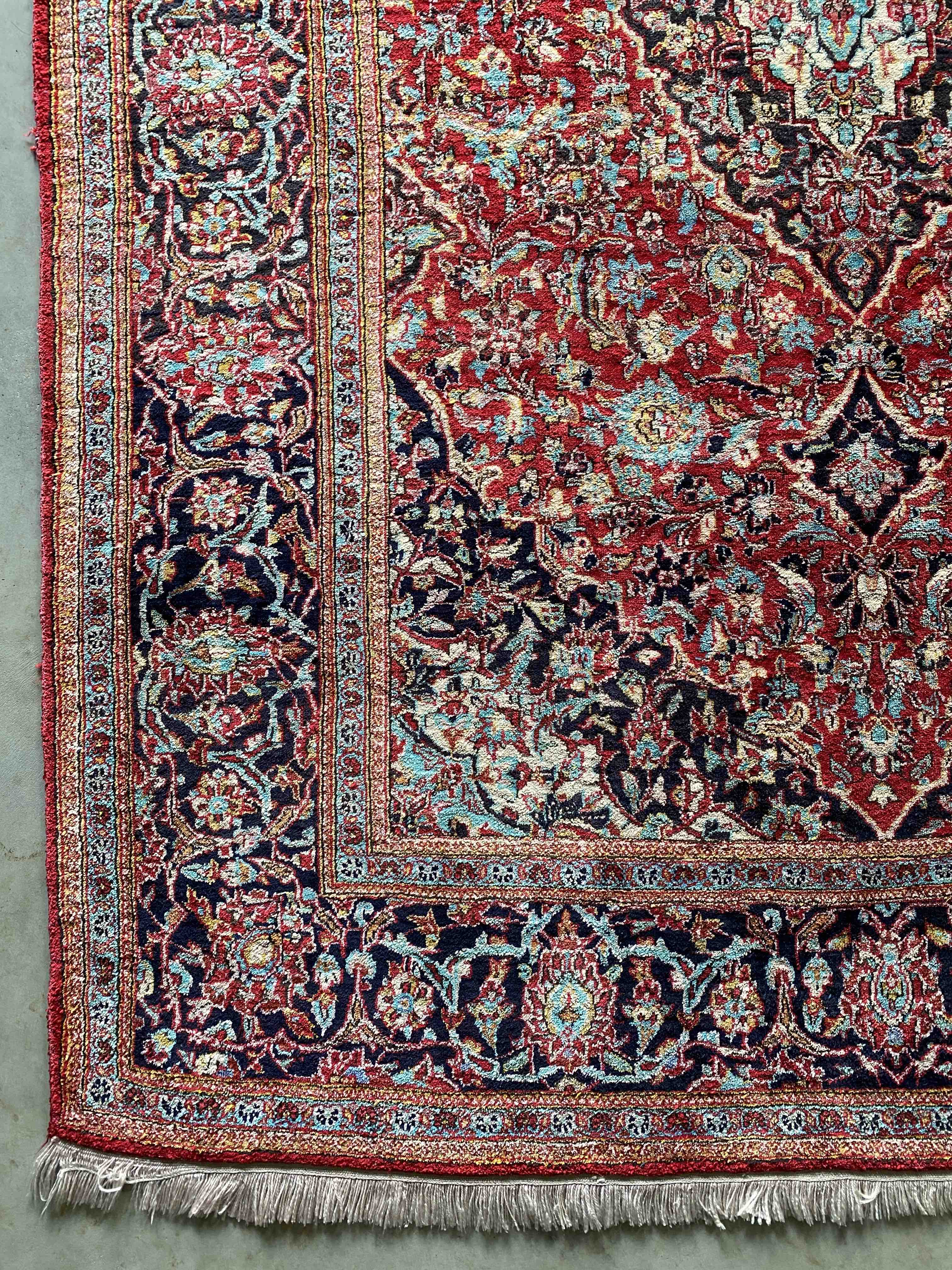 Silk Kashan Rug 205x136cms