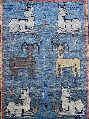 Rams and Ewes Gabbeh 162x105cms