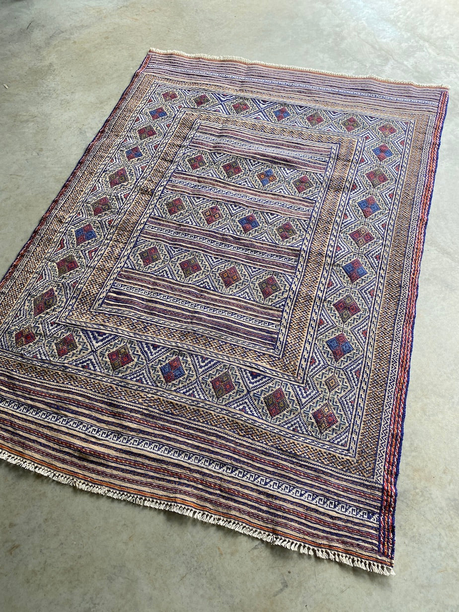 Afghan Herati Kelim 196x140cm