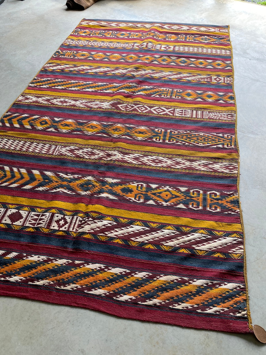 Uzbek Floating Warp Gadjeri 332x185cm