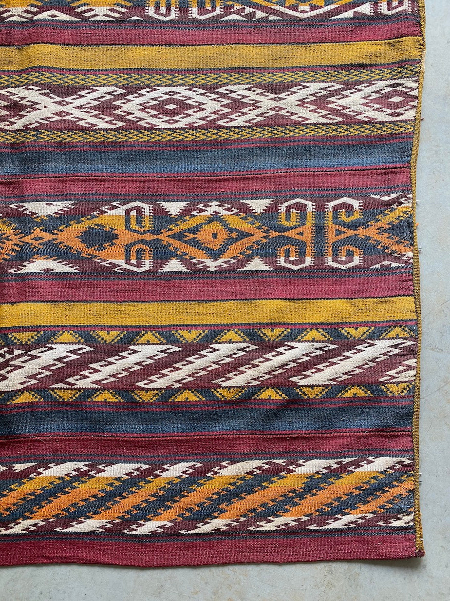 Uzbek Floating Warp Gadjeri 332x185cm